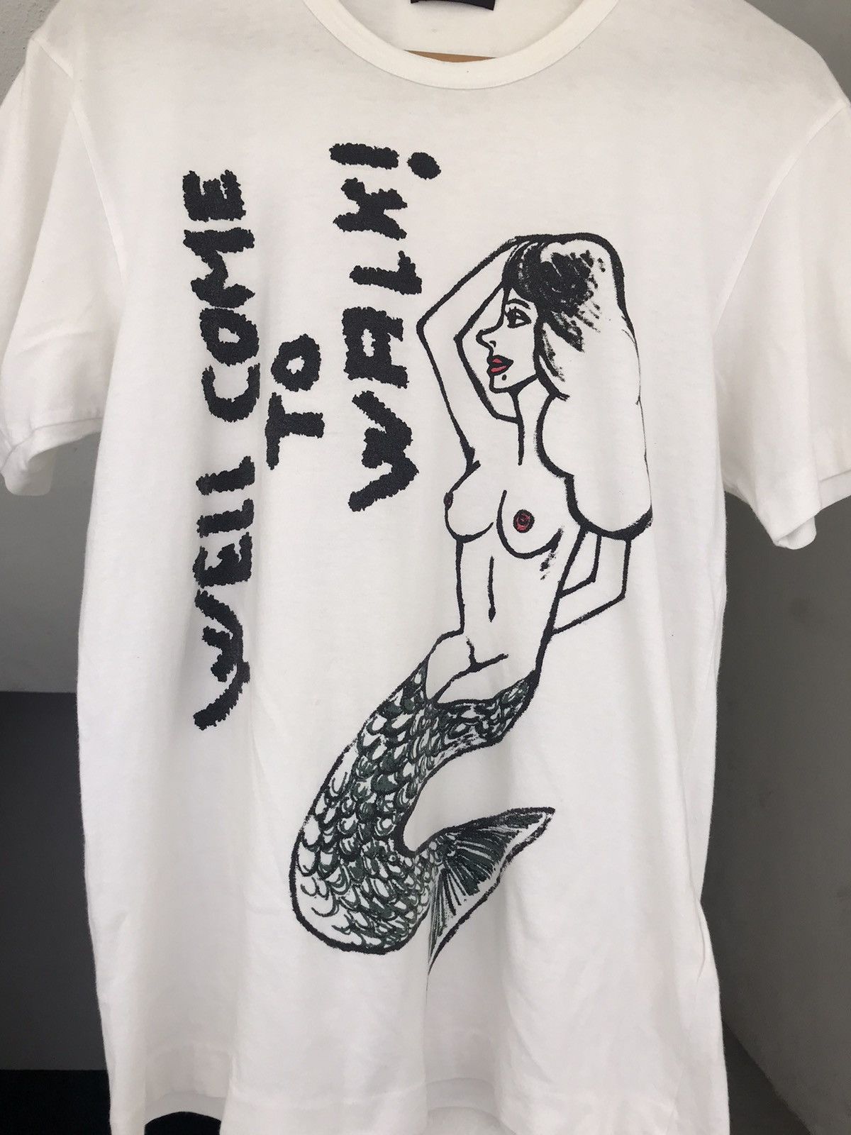 Comme des Garcons Homme × Comme des Garcons Homme Plus Rare Comme des Homme Plus Well Come To walk Mermaid Tee Size US M / EU 48-50 / 2 - 5 Thumbnail