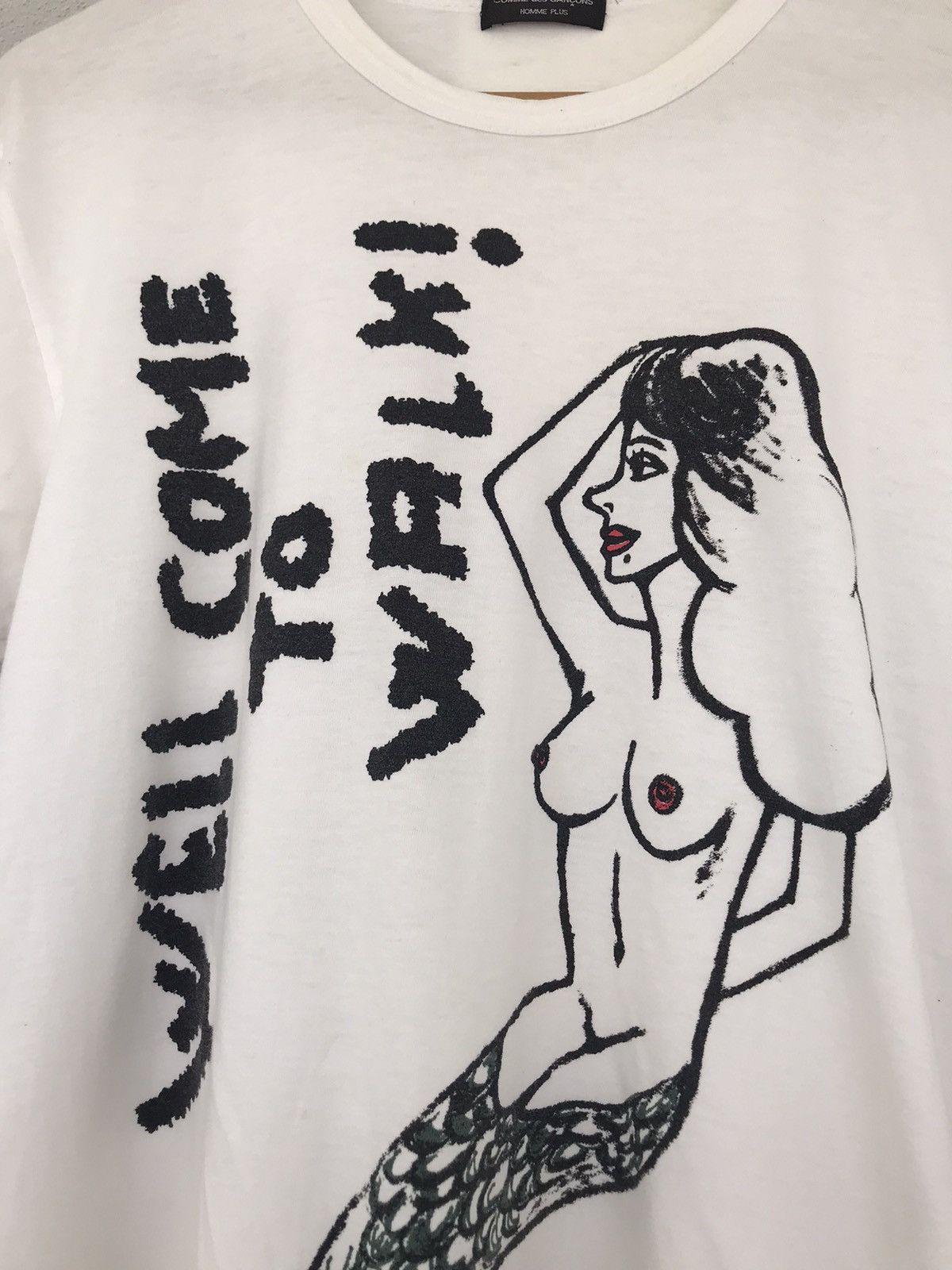 Comme des Garcons Homme × Comme des Garcons Homme Plus Rare Comme des Homme Plus Well Come To walk Mermaid Tee Size US M / EU 48-50 / 2 - 7 Thumbnail