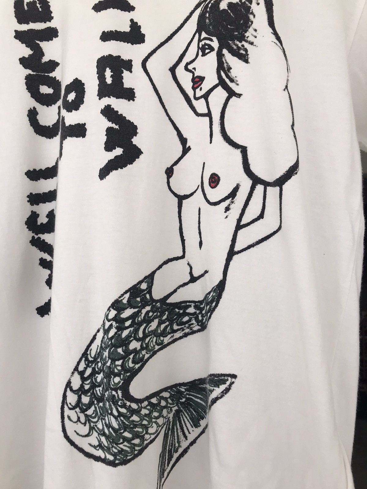 Comme des Garcons Homme × Comme des Garcons Homme Plus Rare Comme des Homme Plus Well Come To walk Mermaid Tee Size US M / EU 48-50 / 2 - 6 Thumbnail