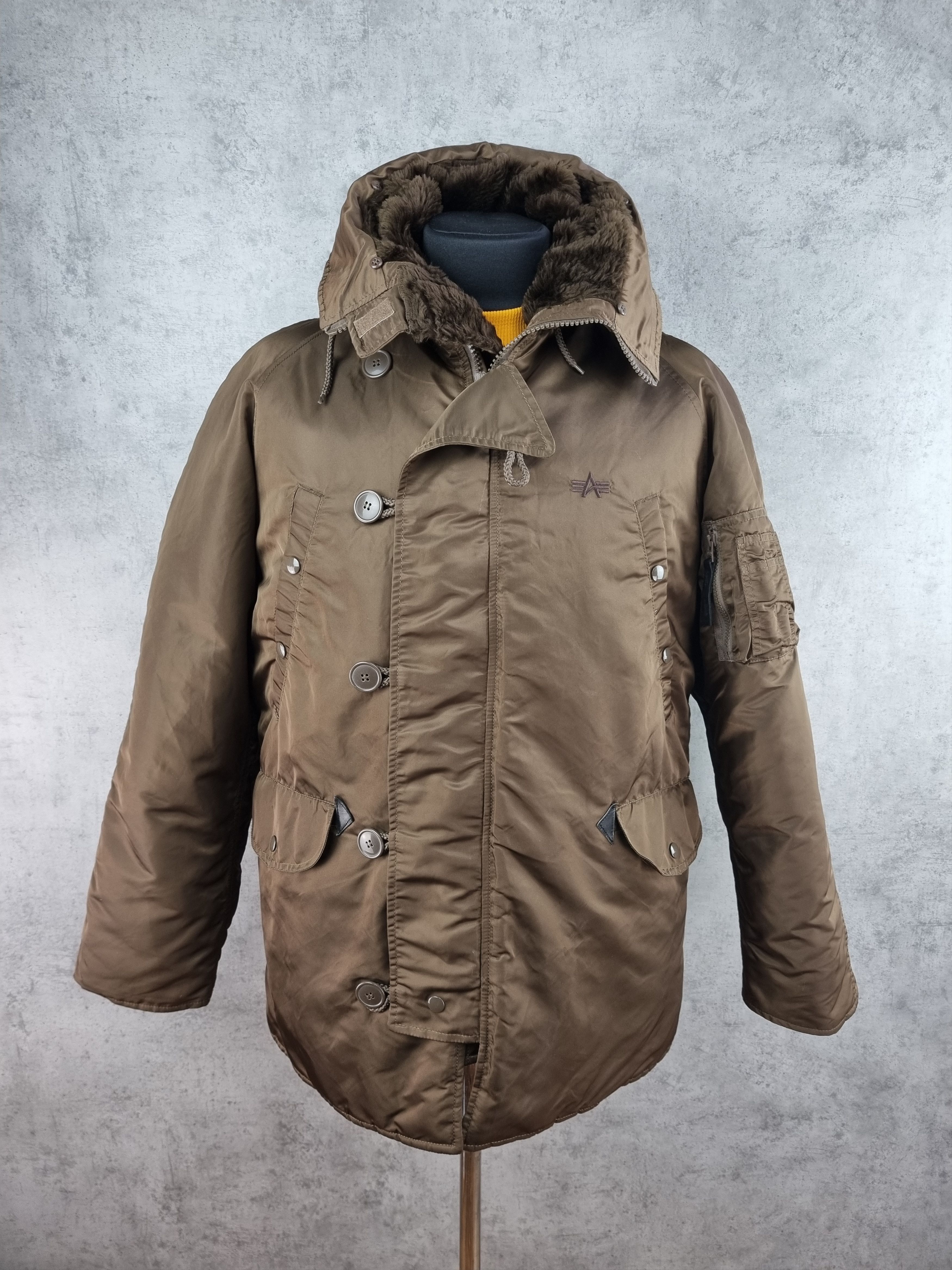 Alpha Industries × Japanese Brand Extreme Cold Alpha Industries Parka Type N3B in Brown Size US L / EU 52-54 / 3 - 5 Thumbnail