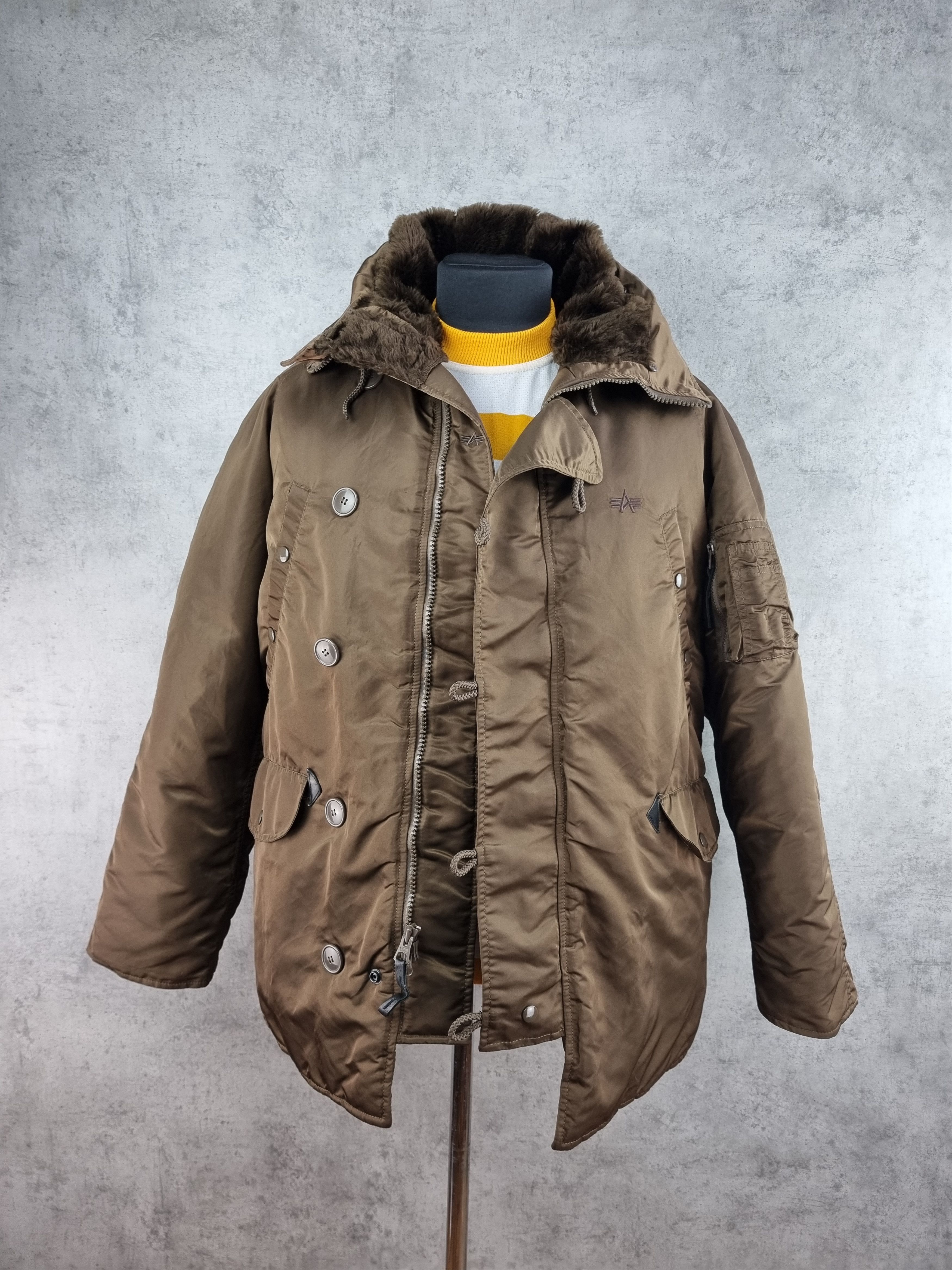 Alpha Industries × Japanese Brand Extreme Cold Alpha Industries Parka Type N3B in Brown Size US L / EU 52-54 / 3 - 3 Thumbnail