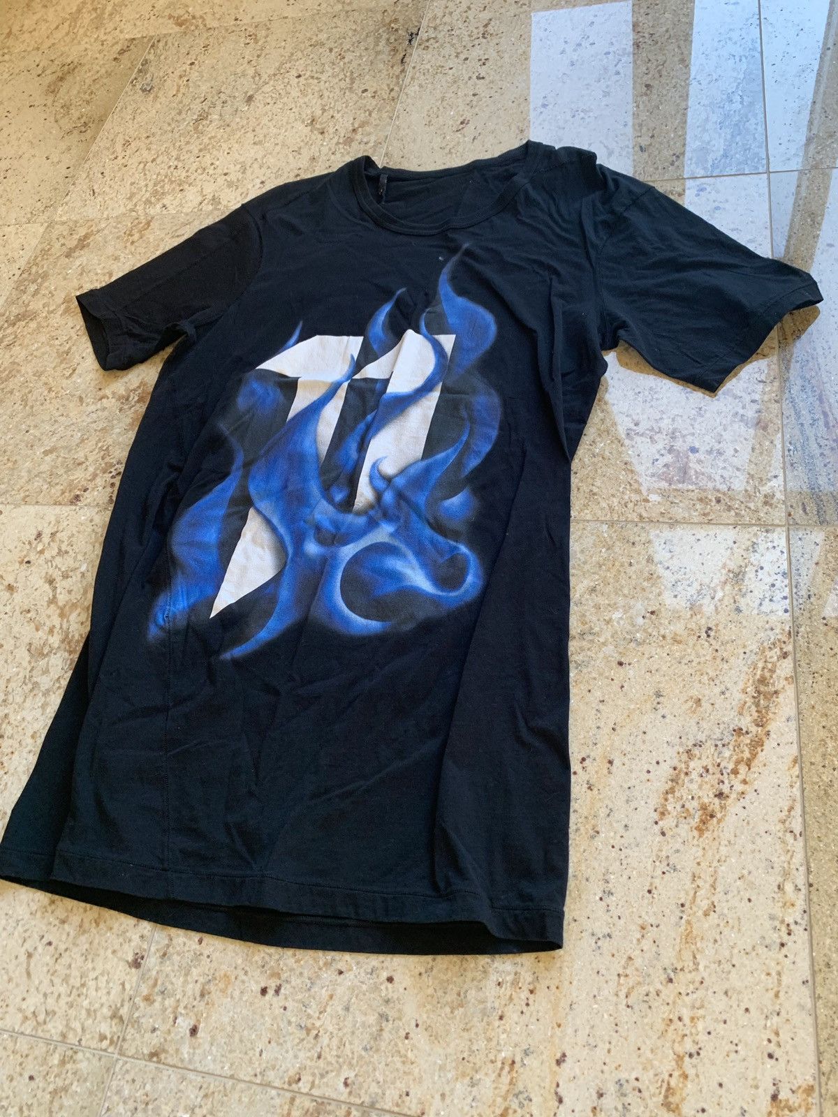 11 By Boris Bidjan Saberi Blue Flame Tee, SS Size US XL / EU 56 / 4 - 6 Thumbnail