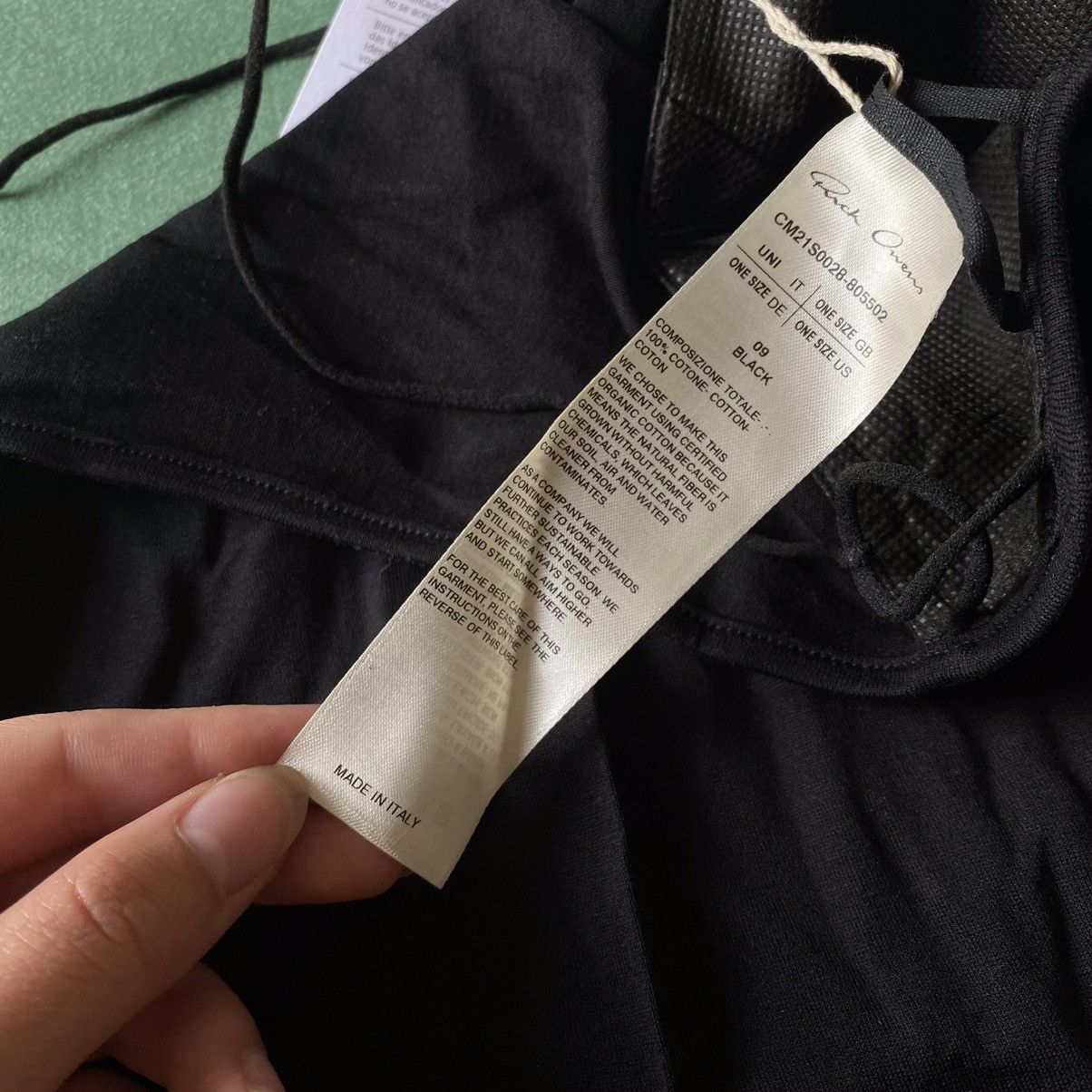 Champion × Rick Owens × Rick Owens Drkshdw Rick Owens x Champion Veil Face Mask Size ONE SIZE - 5 Thumbnail
