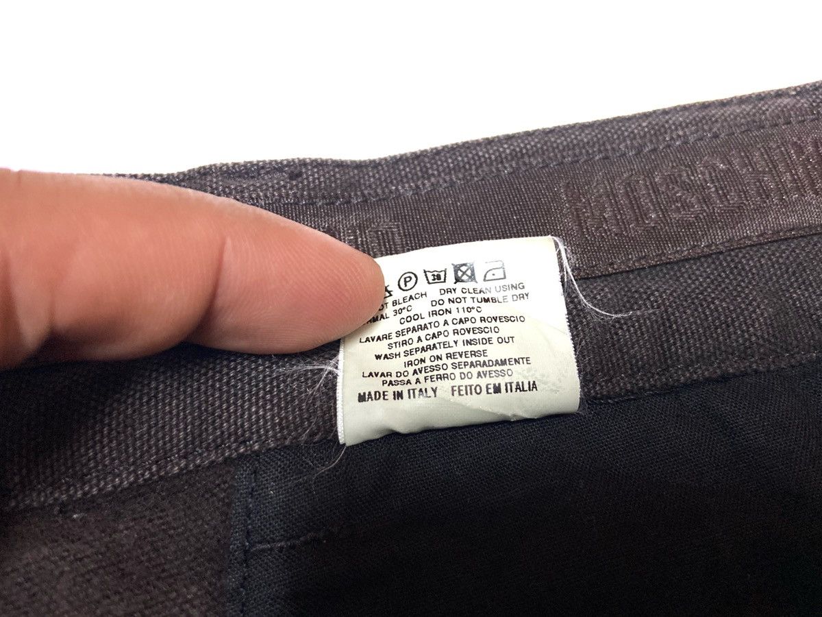 Designer × Moschino Vintage Mochino Peace Icon Logo Classic Trouser Pants Size US 34 / EU 50 - 8 Thumbnail