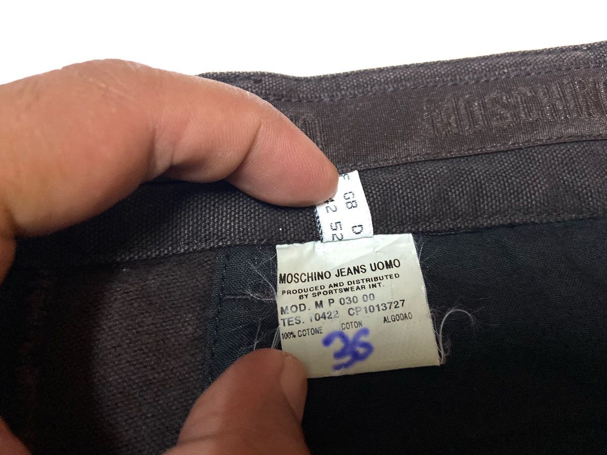 Designer × Moschino Vintage Mochino Peace Icon Logo Classic Trouser Pants Size US 34 / EU 50 - 7 Thumbnail
