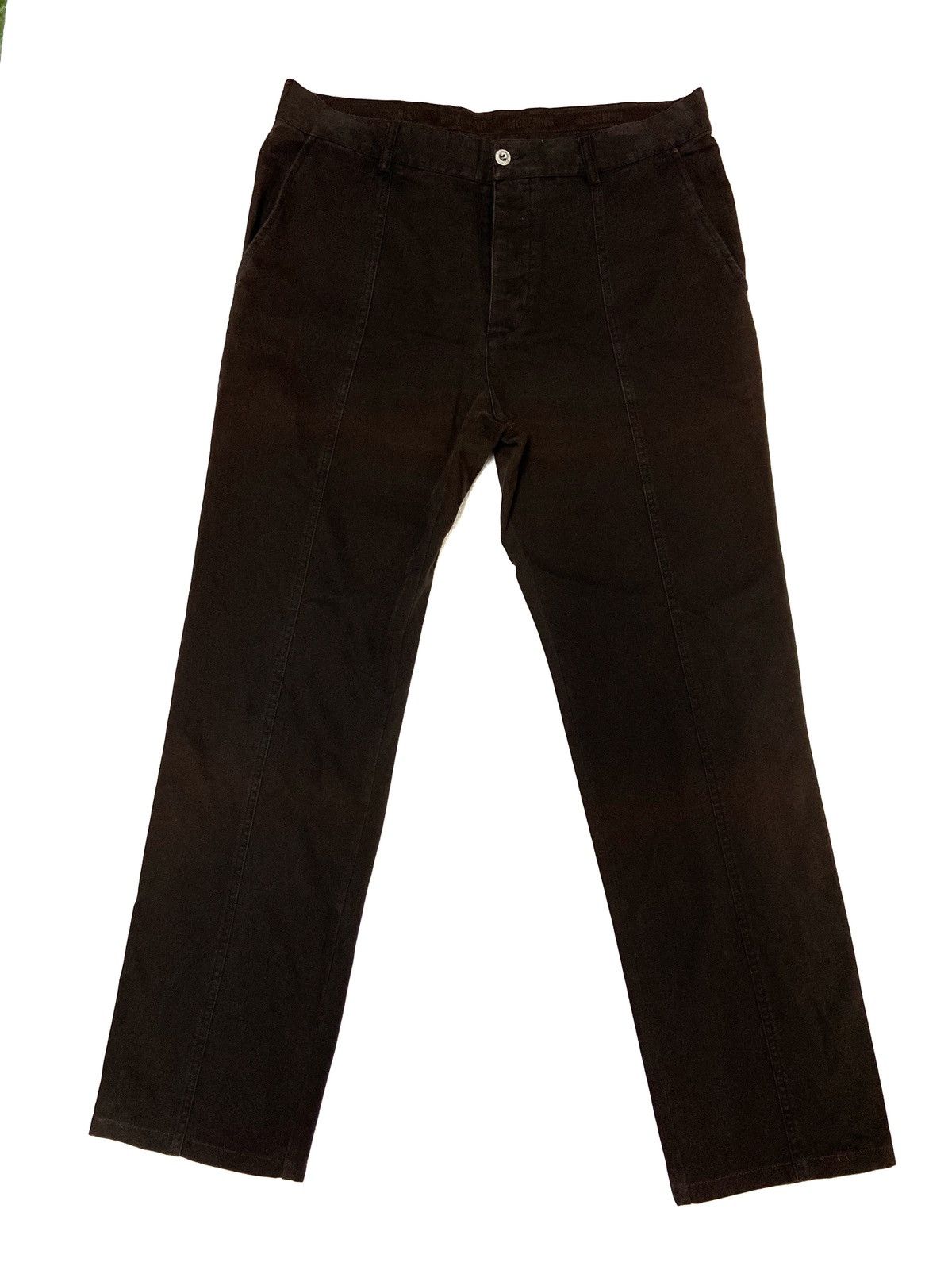Designer × Moschino Vintage Mochino Peace Icon Logo Classic Trouser Pants Size US 34 / EU 50 - 1 Thumbnail