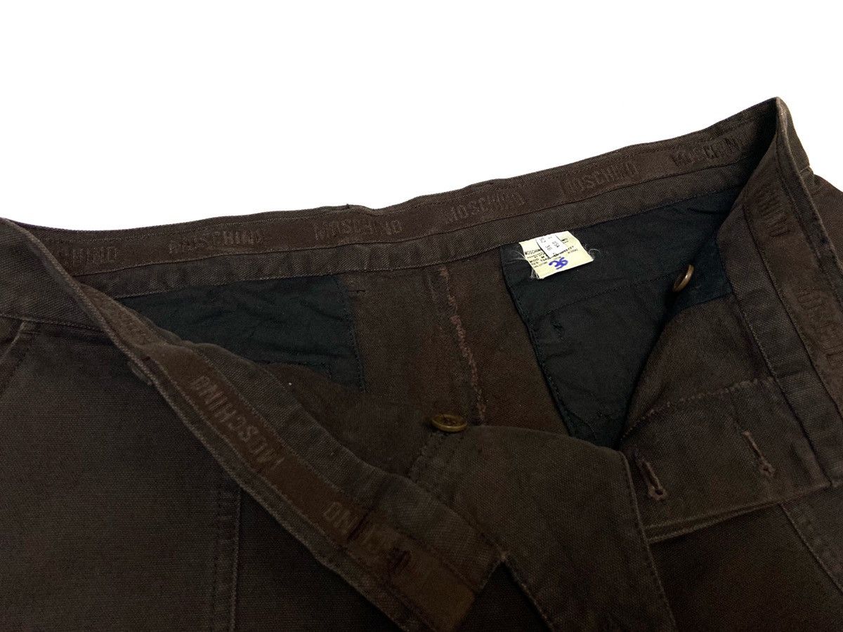 Designer × Moschino Vintage Mochino Peace Icon Logo Classic Trouser Pants Size US 34 / EU 50 - 5 Thumbnail