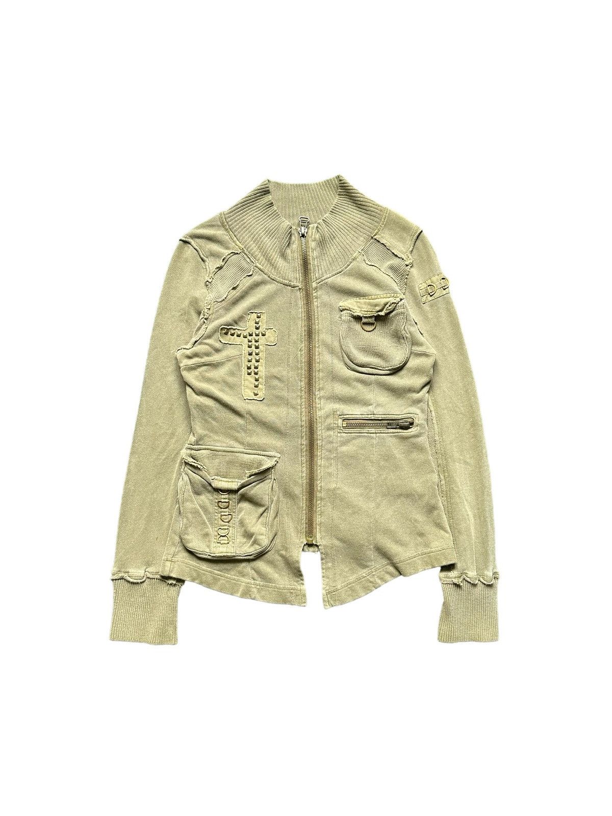 Cook Jeans 00s Cook Jeans Avant-garde cotton zipper jacket Size US M / EU 48-50 / 2 - 1 Thumbnail