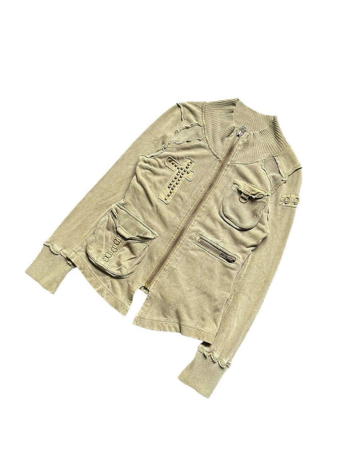 Cook Jeans 00s Cook Jeans Avant-garde cotton zipper jacket Size US M / EU 48-50 / 2 - 2 Thumbnail