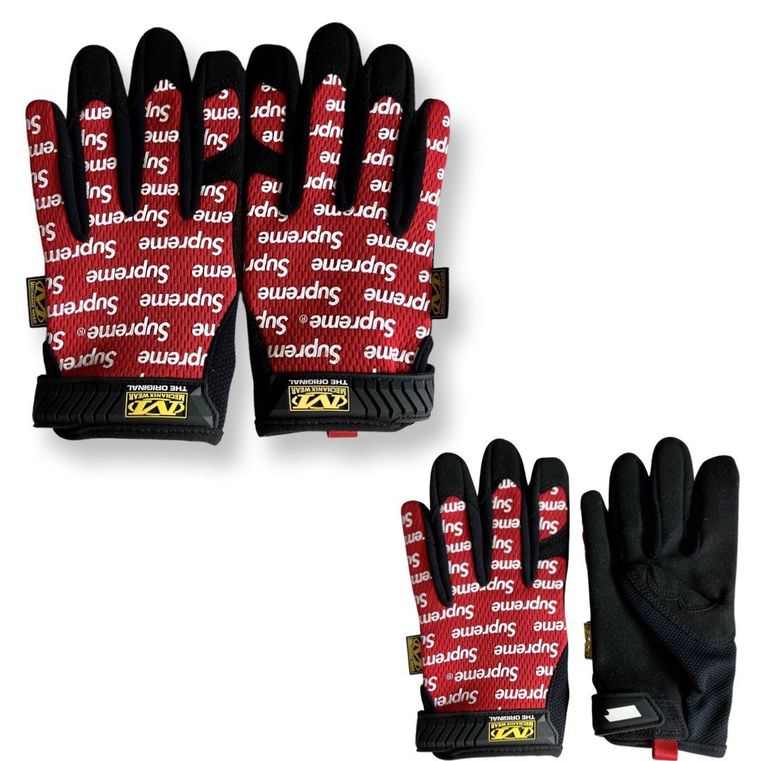 Supreme SS17 Mechanix Wear Gloves, Red 🎈, Size: Medium