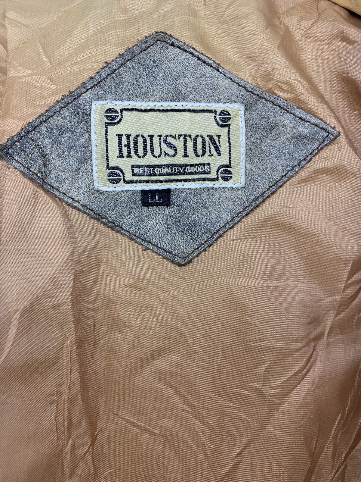 Japanese Brand × Vintage 🎌 Vintage Flight Houston Patina Distressed Leather Jacket Size US M / EU 48-50 / 2 - 7 Thumbnail