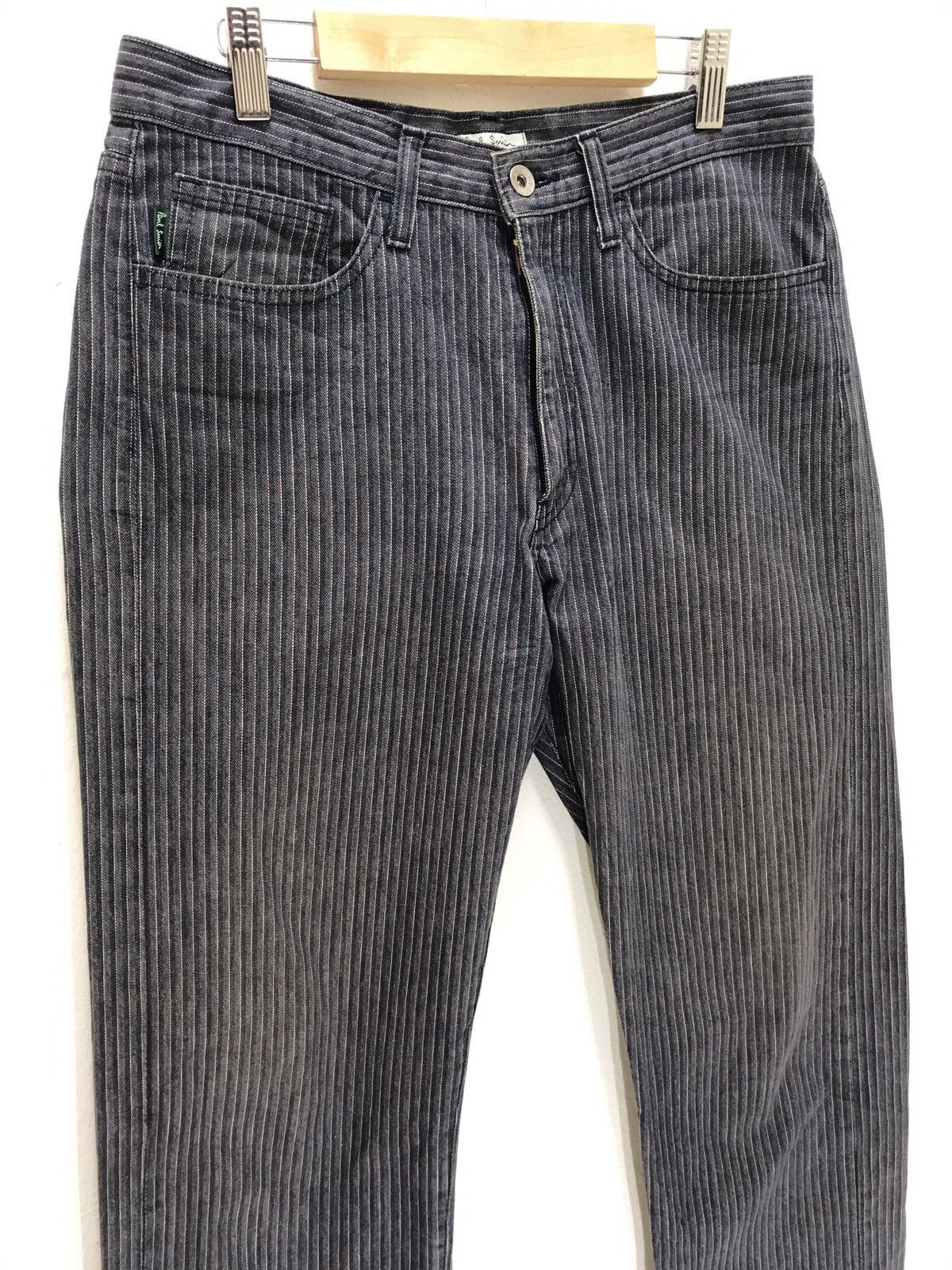 Paul Smith Made in Japan Paul Smith Pin Striped Herringbones Slim Pant Size US 30 / EU 46 - 4 Thumbnail
