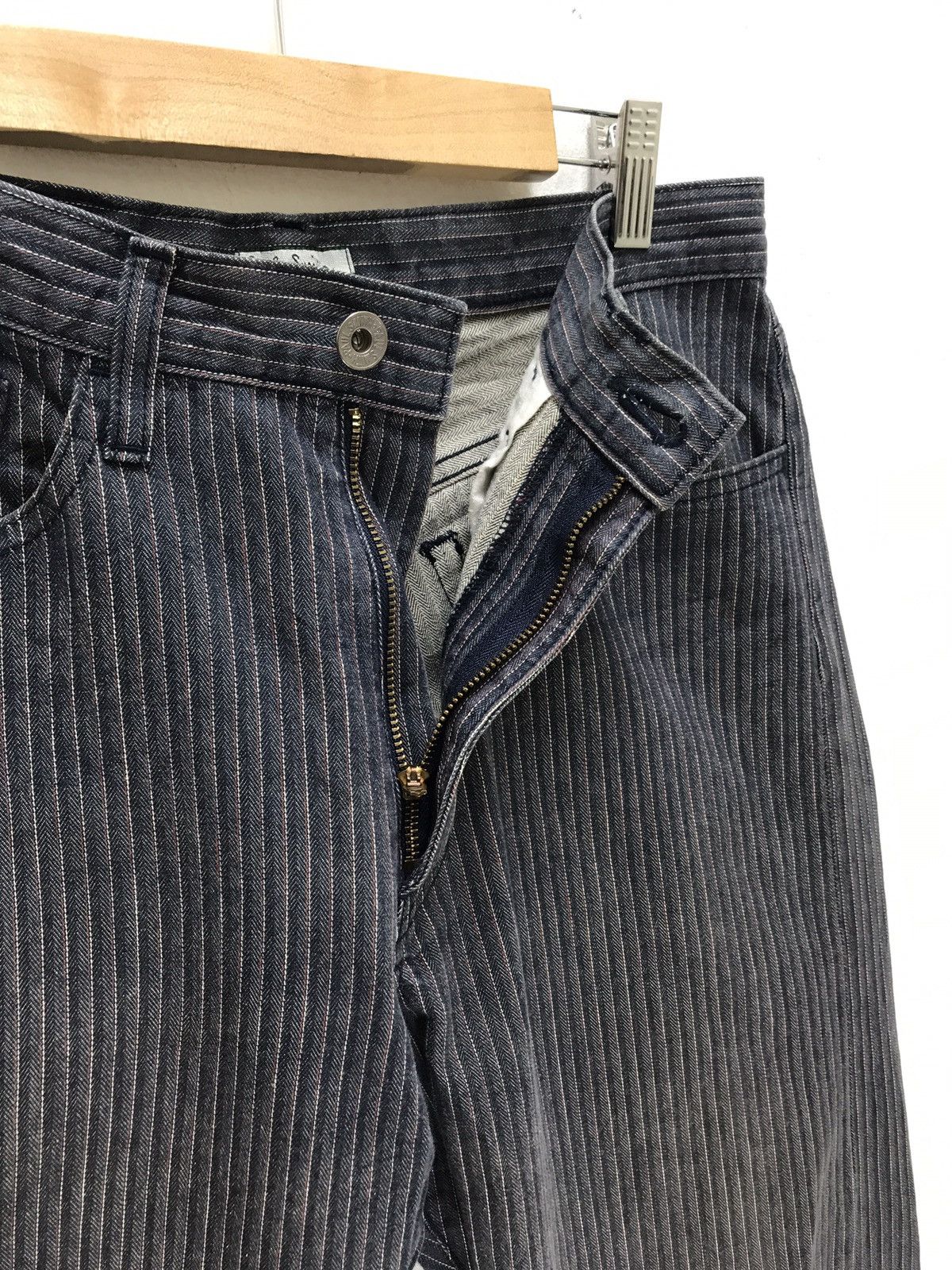 Paul Smith Made in Japan Paul Smith Pin Striped Herringbones Slim Pant Size US 30 / EU 46 - 1 Thumbnail
