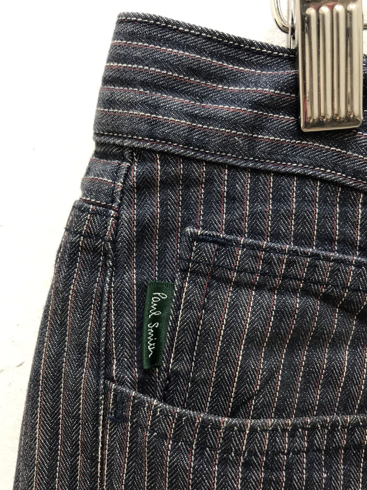 Paul Smith Made in Japan Paul Smith Pin Striped Herringbones Slim Pant Size US 30 / EU 46 - 6 Thumbnail