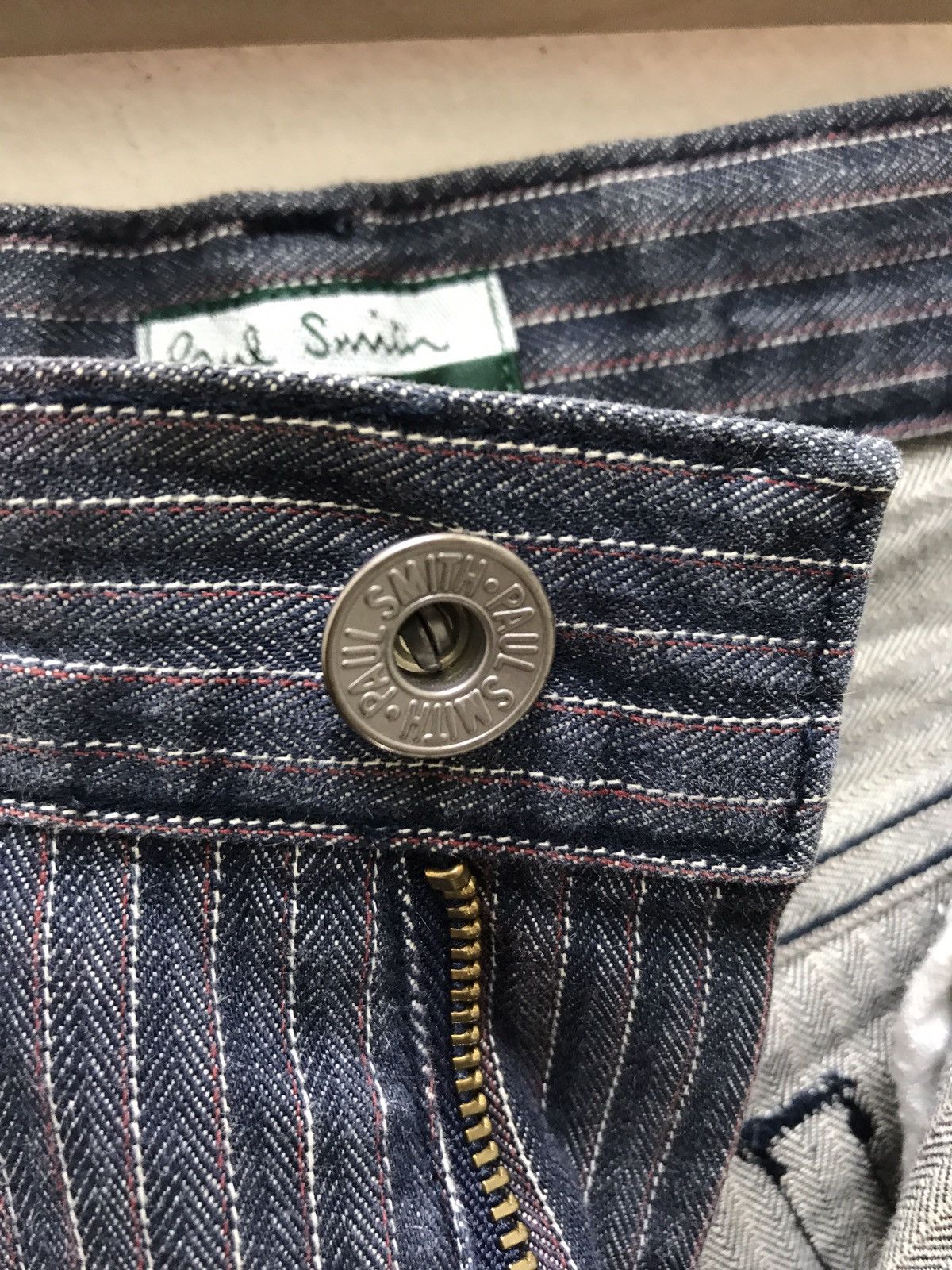 Paul Smith Made in Japan Paul Smith Pin Striped Herringbones Slim Pant Size US 30 / EU 46 - 5 Thumbnail