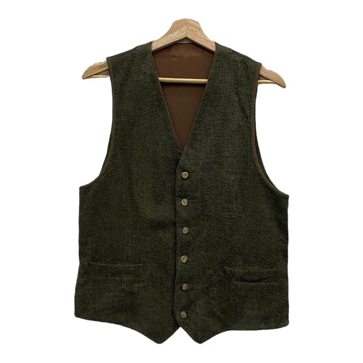 Adolfo Dominguez 🔥GRAIL 🇪🇸 ADOLFO DOMINGUEZ ARCHIVE TWEED WOOL VEST JACKET Size US S / EU 44-46 / 1 - 4 Thumbnail