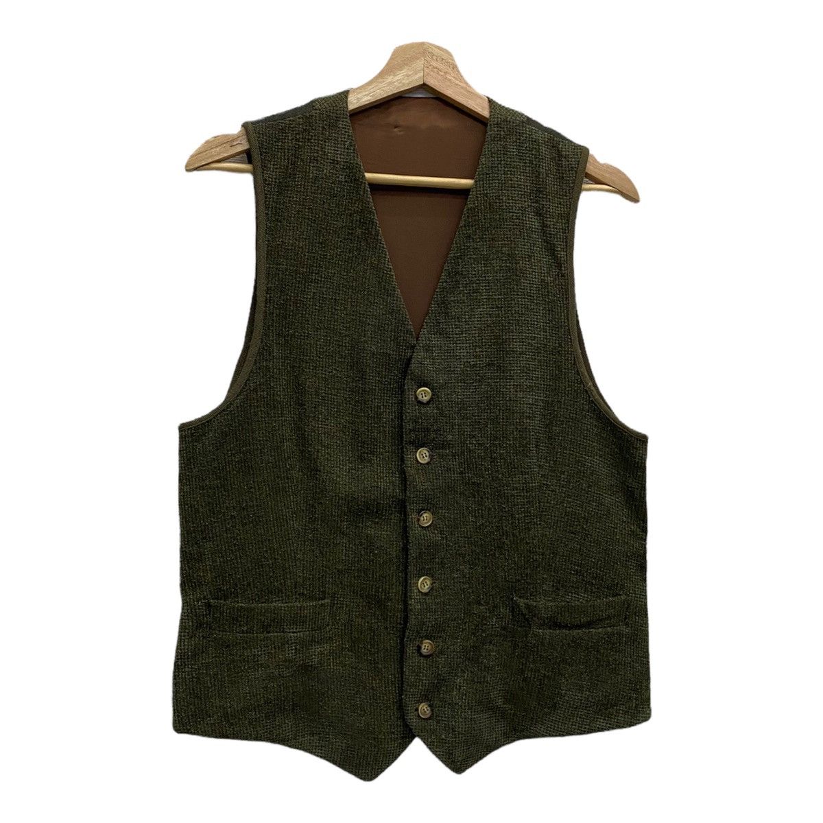 Adolfo Dominguez 🔥GRAIL 🇪🇸 ADOLFO DOMINGUEZ ARCHIVE TWEED WOOL VEST JACKET Size US S / EU 44-46 / 1 - 5 Thumbnail