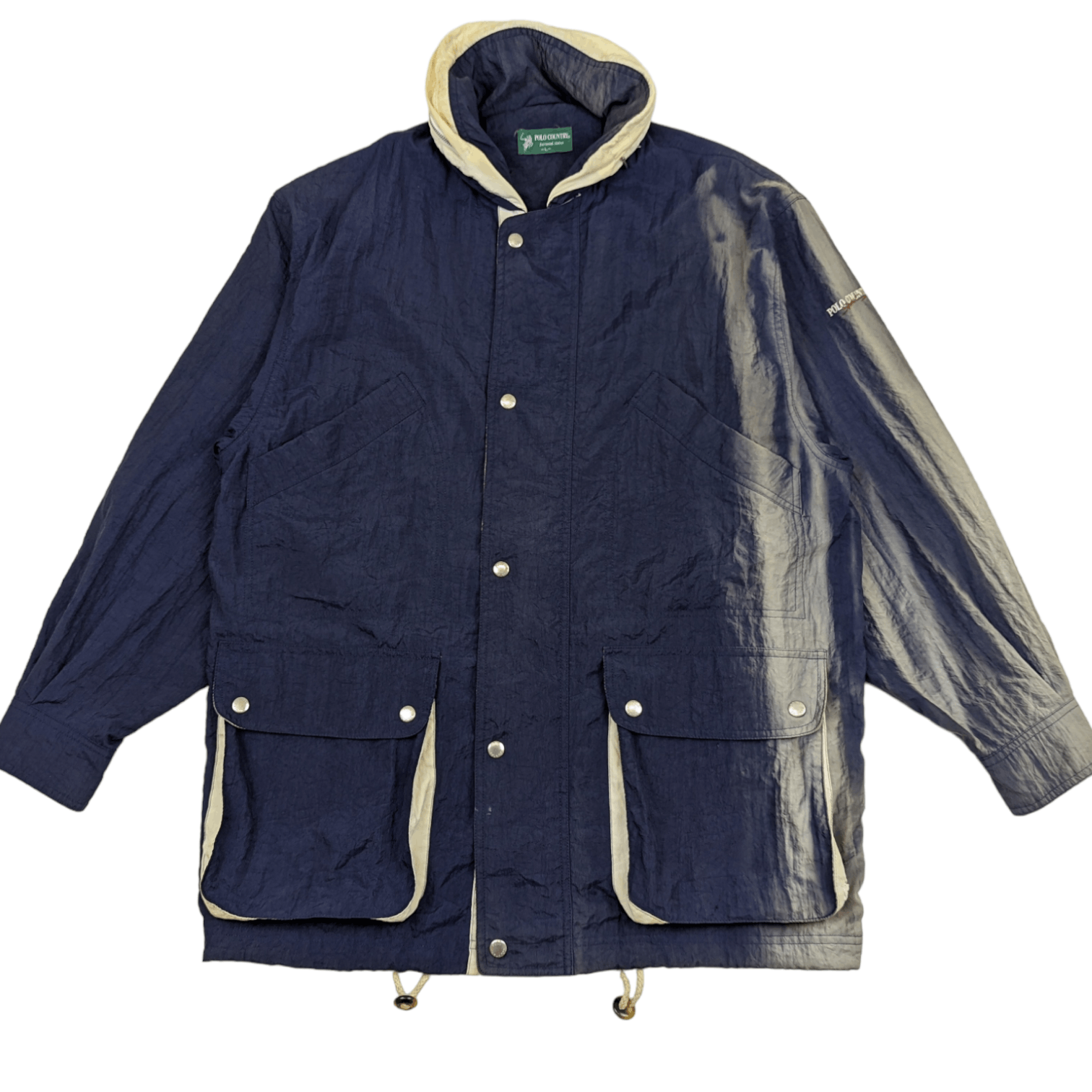 Japanese Brand Vintage POLO COUNTRY Windbreaker Fishing Hunting Jacket Size US L / EU 52-54 / 3 - 2 Thumbnail
