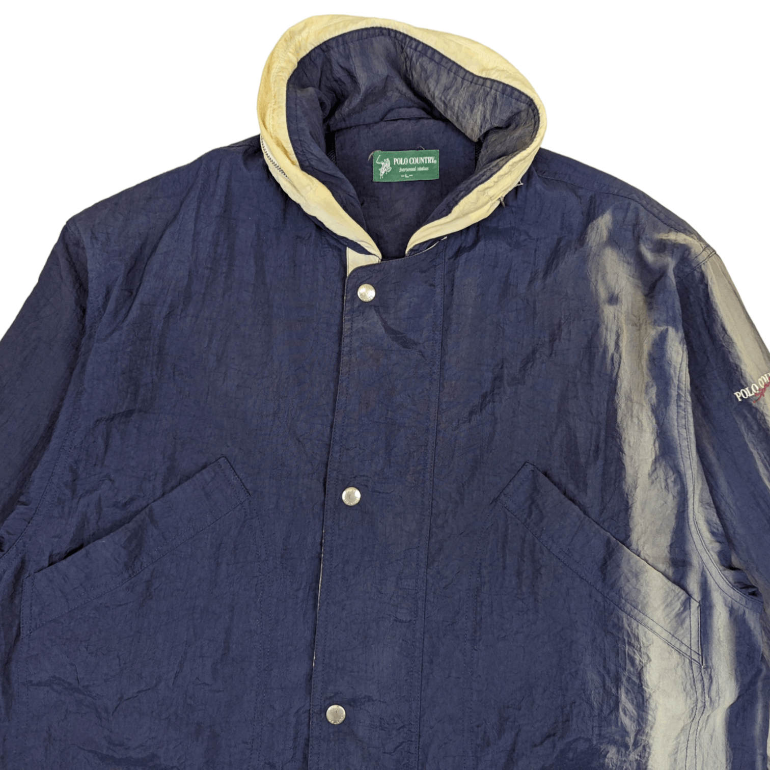 Japanese Brand Vintage POLO COUNTRY Windbreaker Fishing Hunting Jacket Size US L / EU 52-54 / 3 - 4 Thumbnail