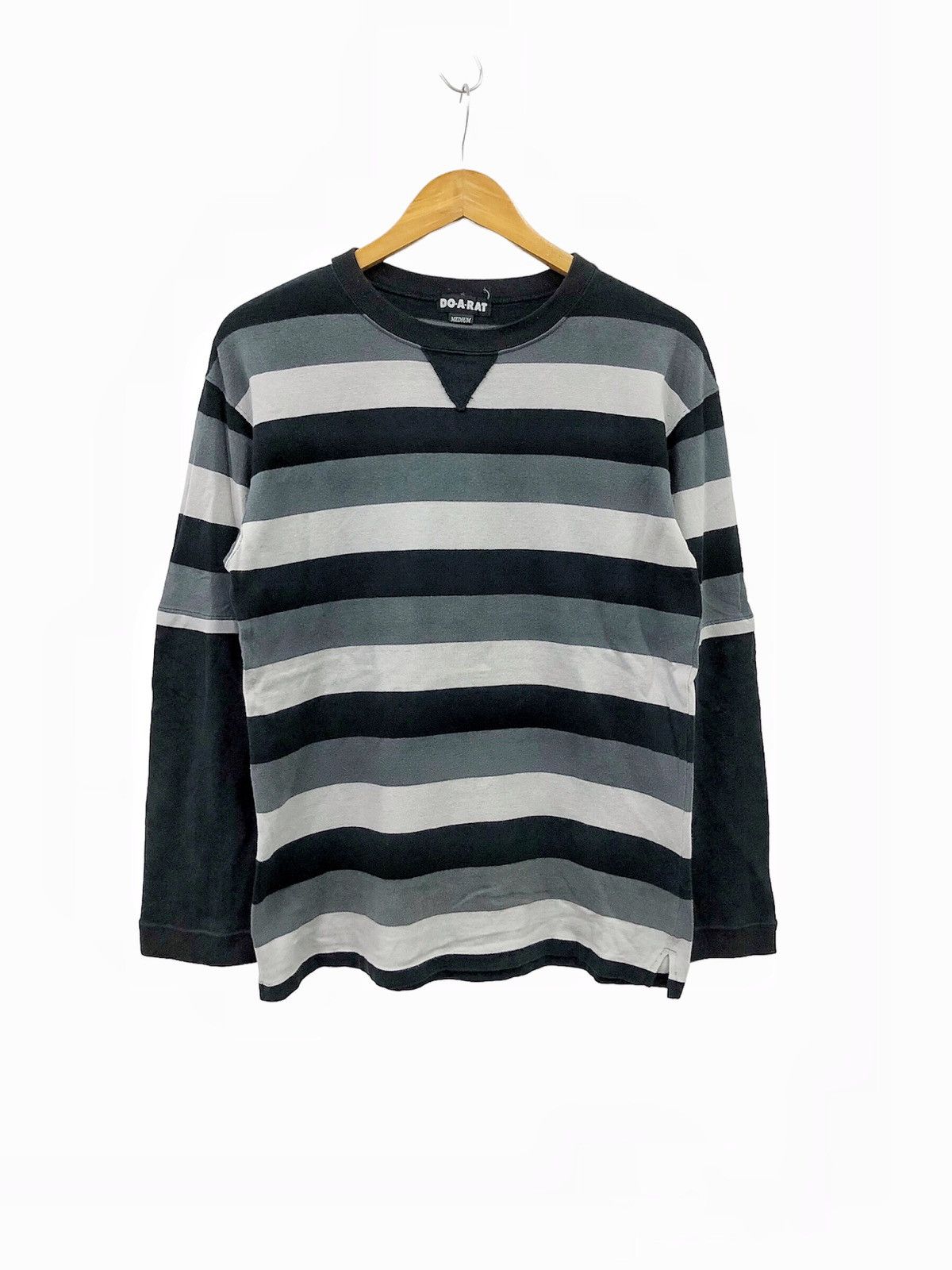 Hiroshi Fujiwara 00's Urahara DOARAT crewneck striped long sleeve Size US M / EU 48-50 / 2 - 9 Thumbnail
