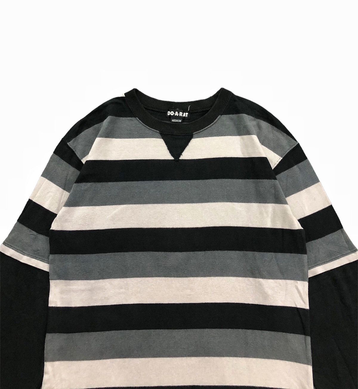 Hiroshi Fujiwara 00's Urahara DOARAT crewneck striped long sleeve Size US M / EU 48-50 / 2 - 4 Thumbnail