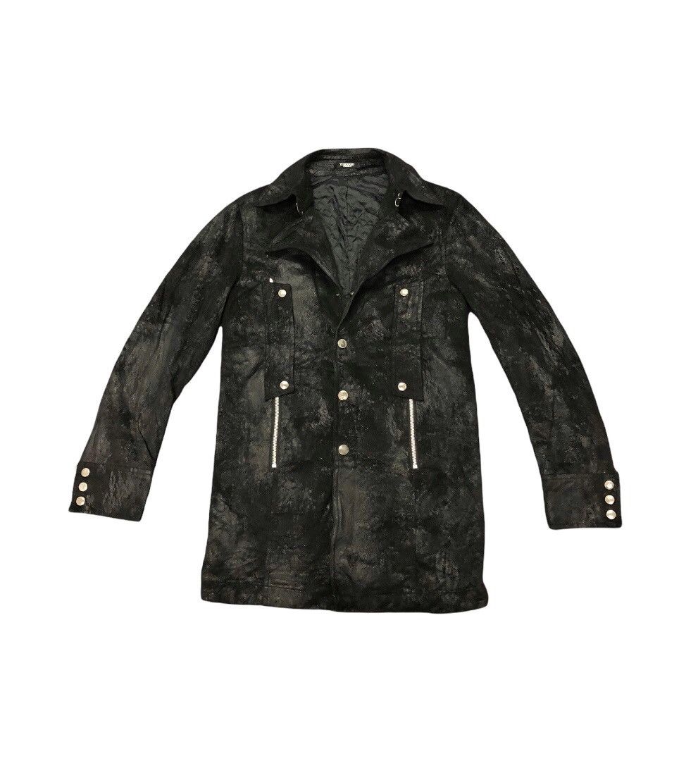 Tornado Mart 🔥V-kei 🔥 Tornado Mart Japan wax coated gothic jacket Size US L / EU 52-54 / 3 - 3 Thumbnail