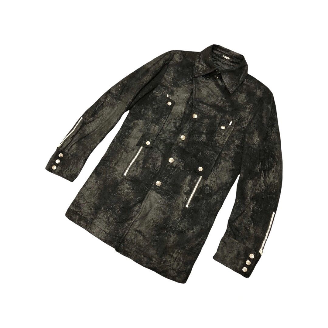 Tornado Mart 🔥V-kei 🔥 Tornado Mart Japan wax coated gothic jacket Size US L / EU 52-54 / 3 - 1 Thumbnail