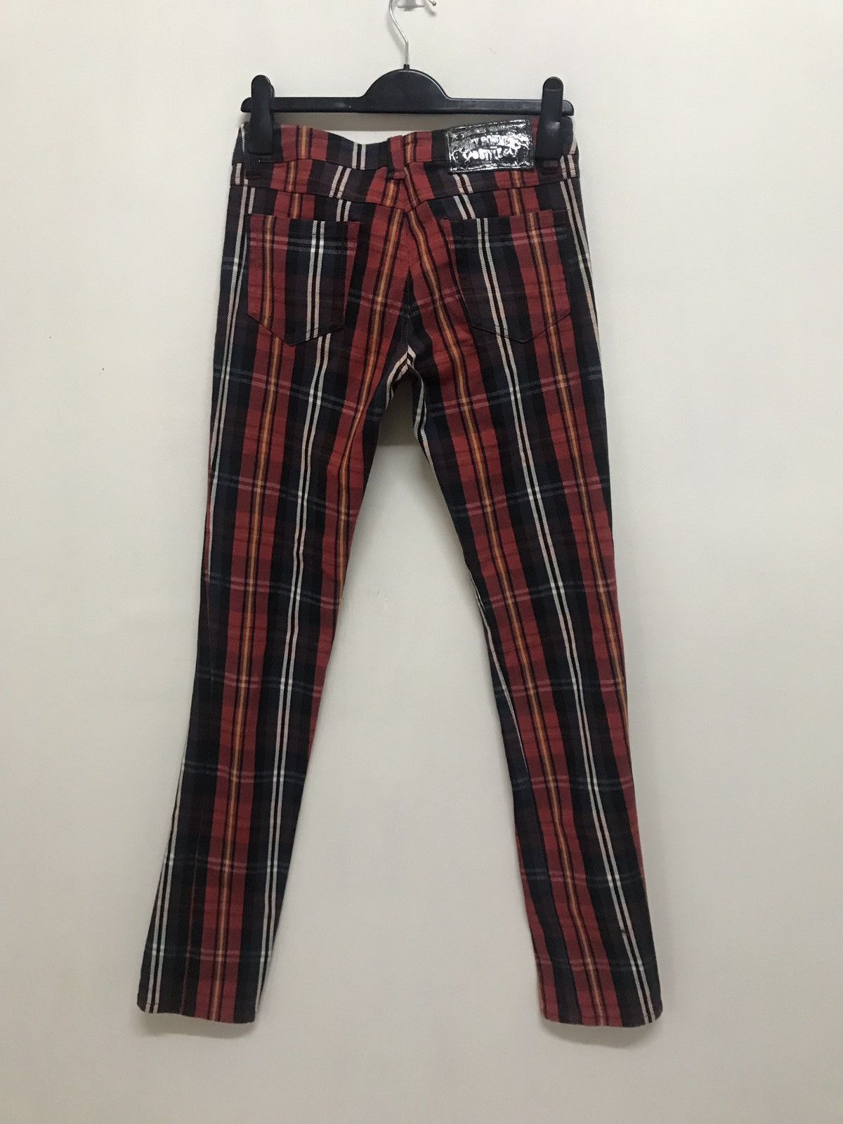 Japanese Brand JAPAN BRAND PLAID PANTS SKINNY BONDAGE RARE Size US 29 - 2 Thumbnail