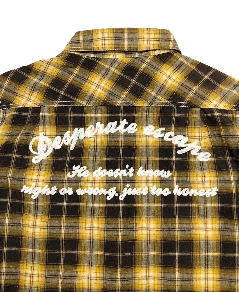 JACKROSE 2000's Jackrose j-rock shadow plaid shirt button up Size US M / EU 48-50 / 2 - 8 Thumbnail