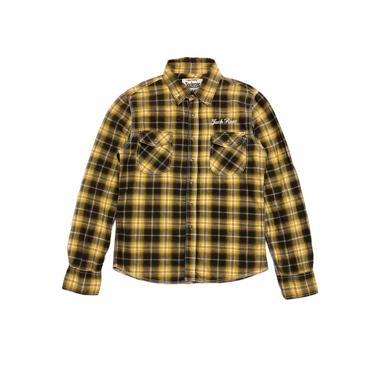 JACKROSE 2000's Jackrose j-rock shadow plaid shirt button up Size US M / EU 48-50 / 2 - 1 Thumbnail