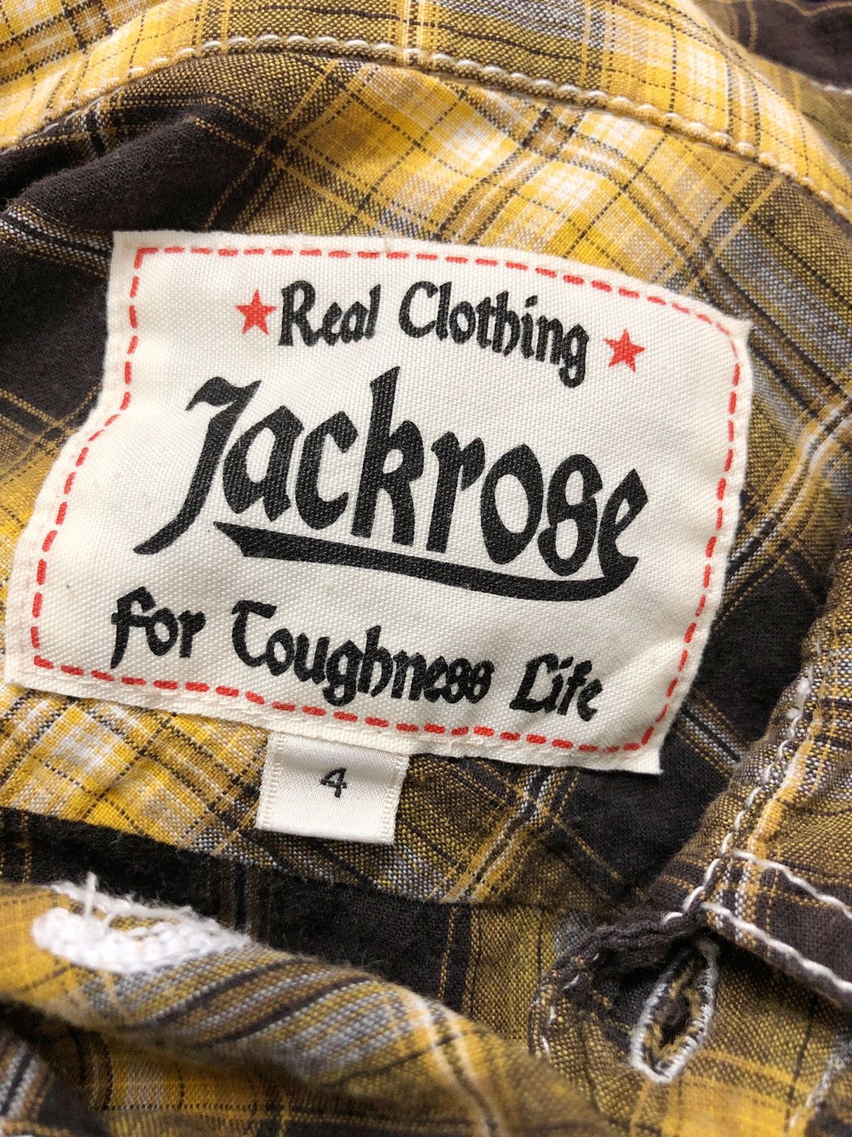 JACKROSE 2000's Jackrose j-rock shadow plaid shirt button up Size US M / EU 48-50 / 2 - 11 Thumbnail