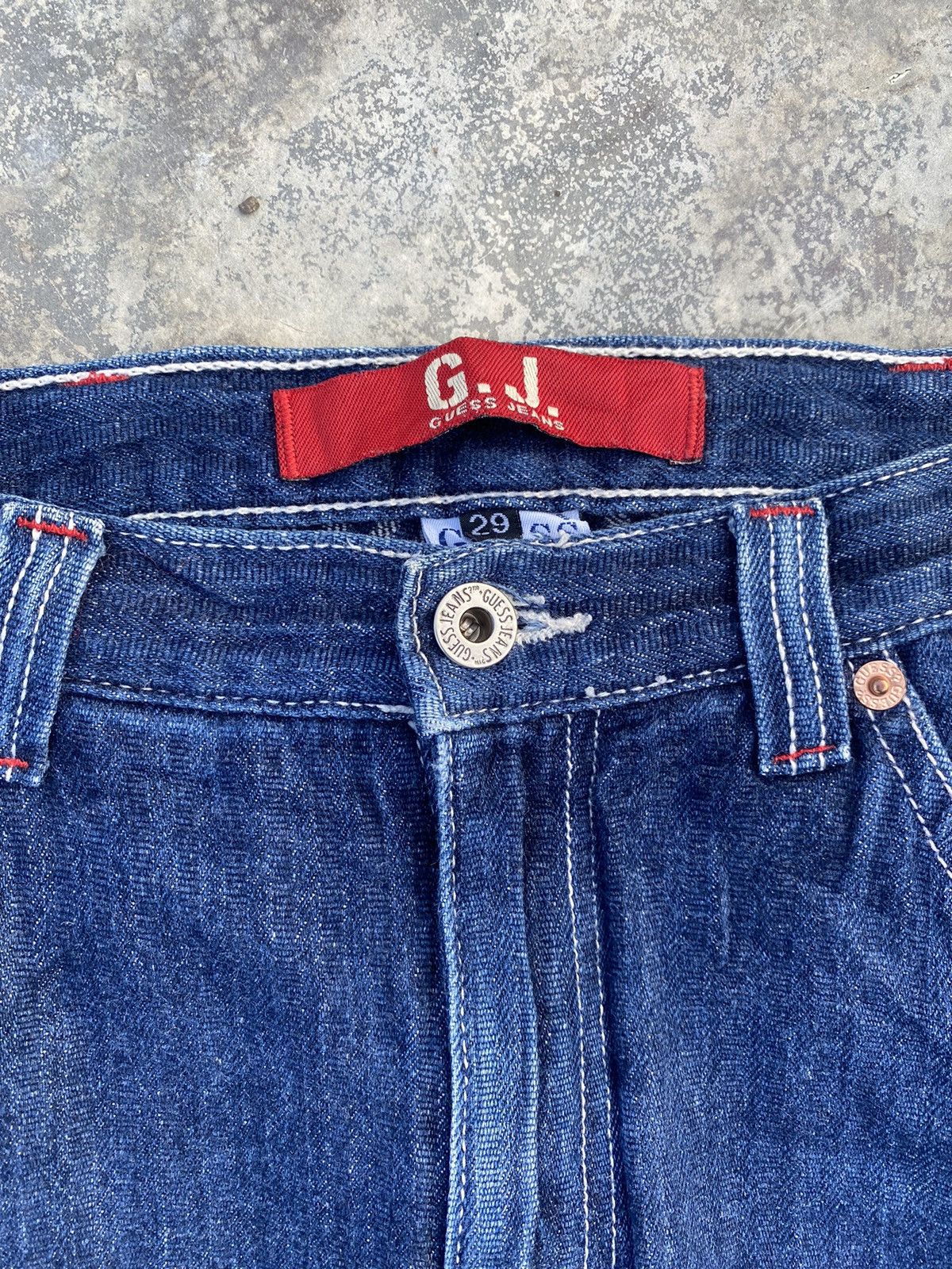 Guess × Vintage Distressed Guess Baggy Carpenter Pants Size US 30 / EU 46 - 3 Thumbnail