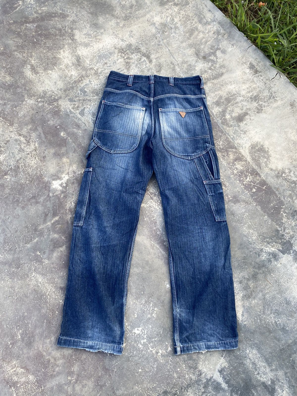 Guess × Vintage Distressed Guess Baggy Carpenter Pants Size US 30 / EU 46 - 2 Thumbnail