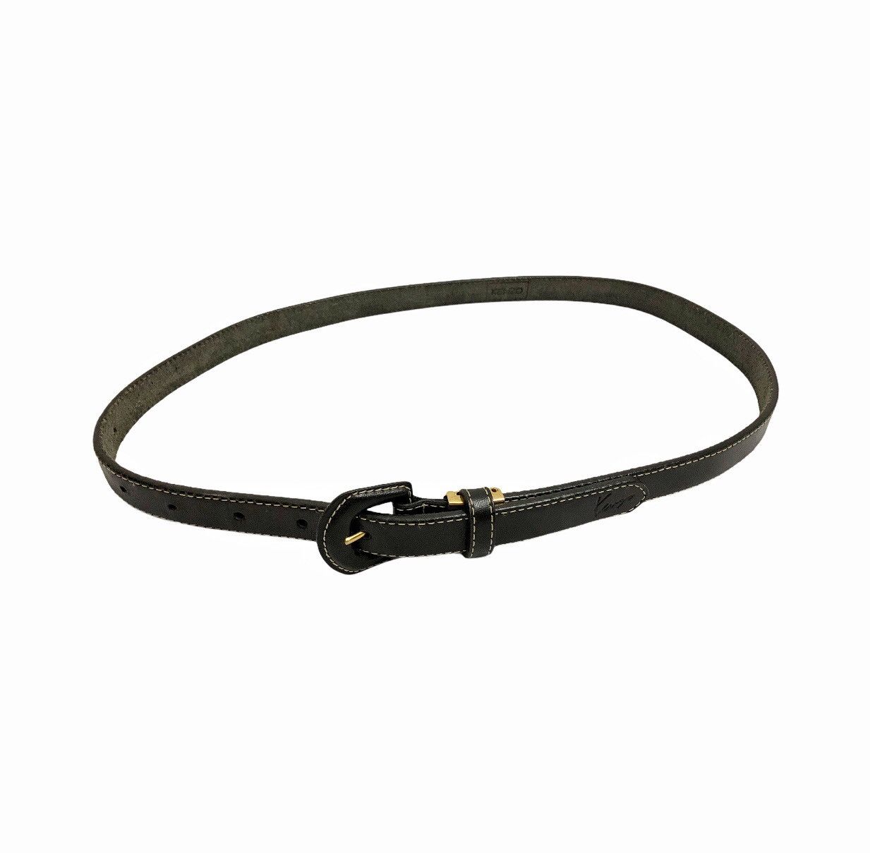Kenzo 90's Kenzo Man of Style black leather belt Size ONE SIZE - 4 Thumbnail