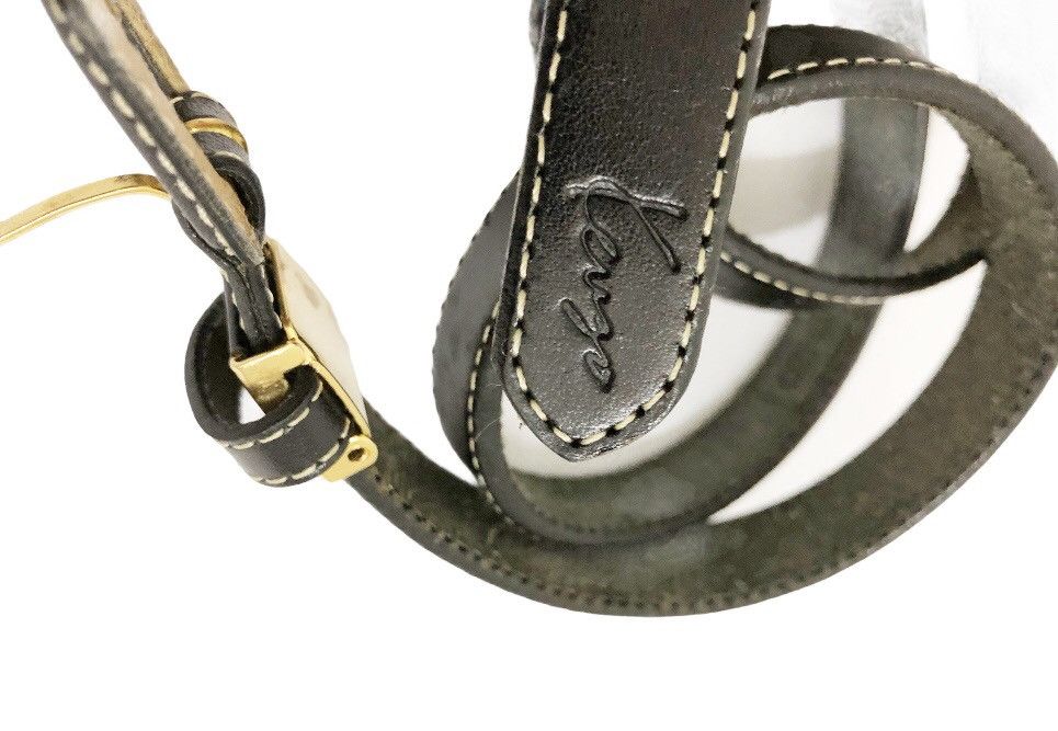 Kenzo 90's Kenzo Man of Style black leather belt Size ONE SIZE - 7 Thumbnail