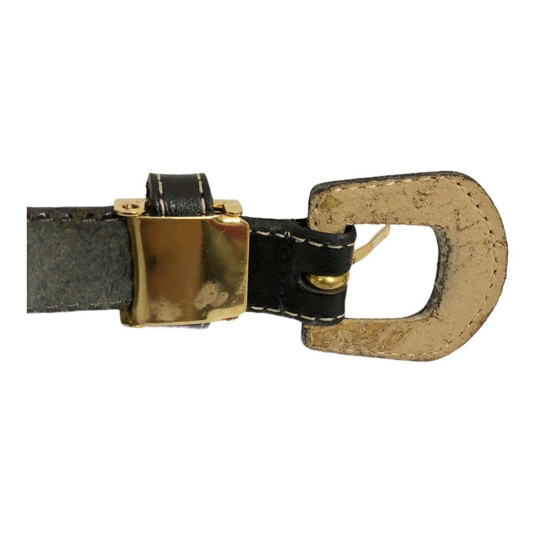 Kenzo 90's Kenzo Man of Style black leather belt Size ONE SIZE - 10 Thumbnail