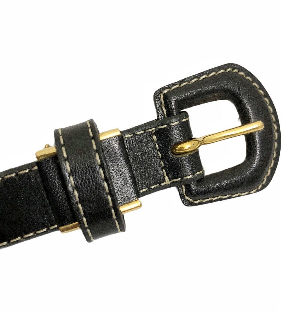 Kenzo 90's Kenzo Man of Style black leather belt Size ONE SIZE - 9 Thumbnail