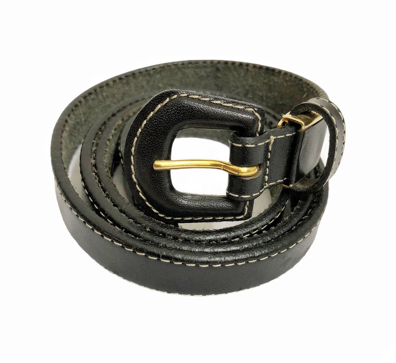 Kenzo 90's Kenzo Man of Style black leather belt Size ONE SIZE - 1 Thumbnail