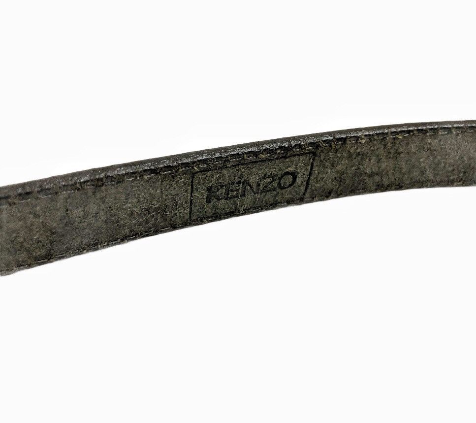 Kenzo 90's Kenzo Man of Style black leather belt Size ONE SIZE - 6 Thumbnail
