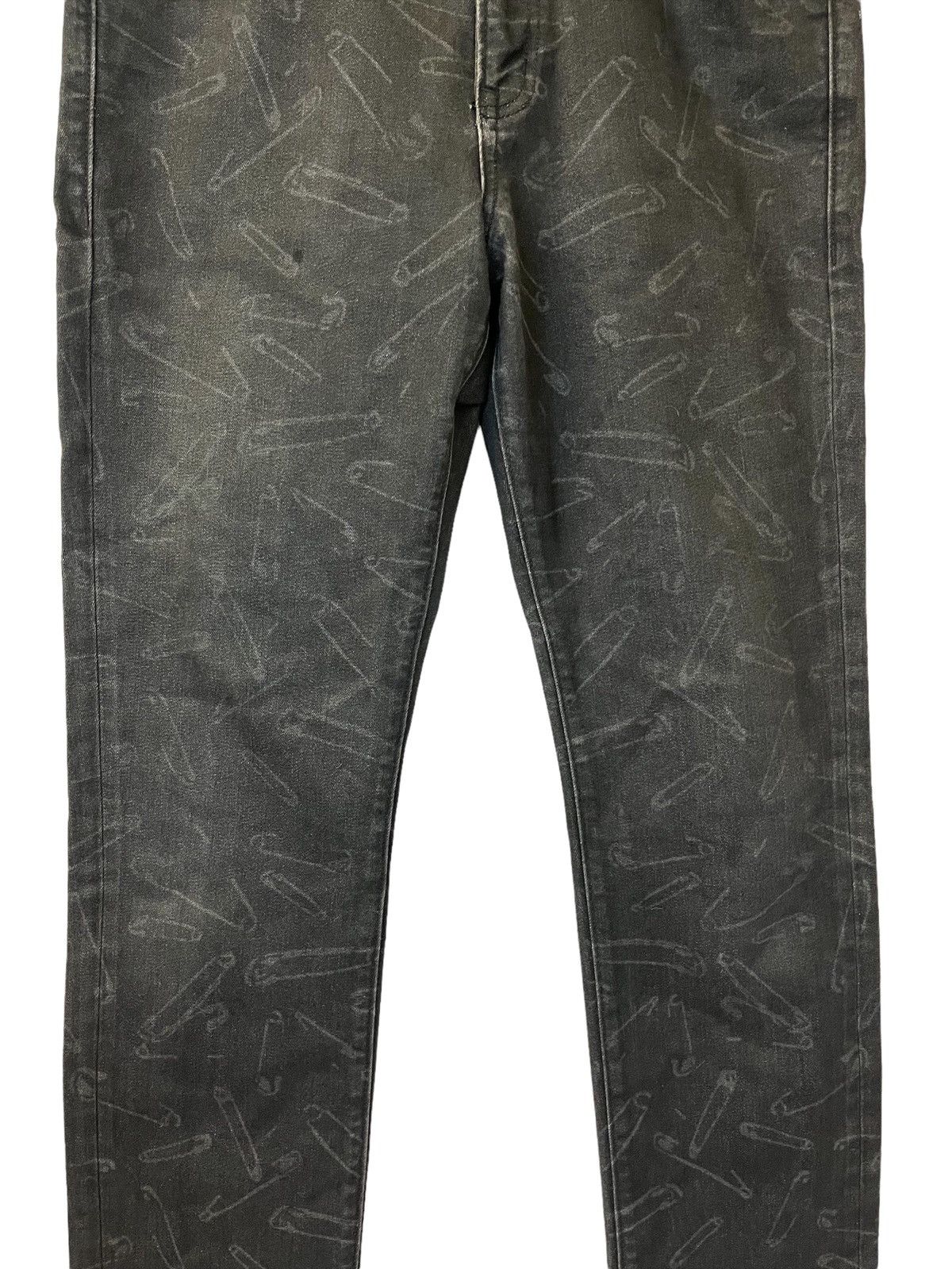 Hysteric Glamour JAPANESE BRAND FULL PRINT PINNED PUNK TROUSERS Size US 32 / EU 48 - 6 Thumbnail
