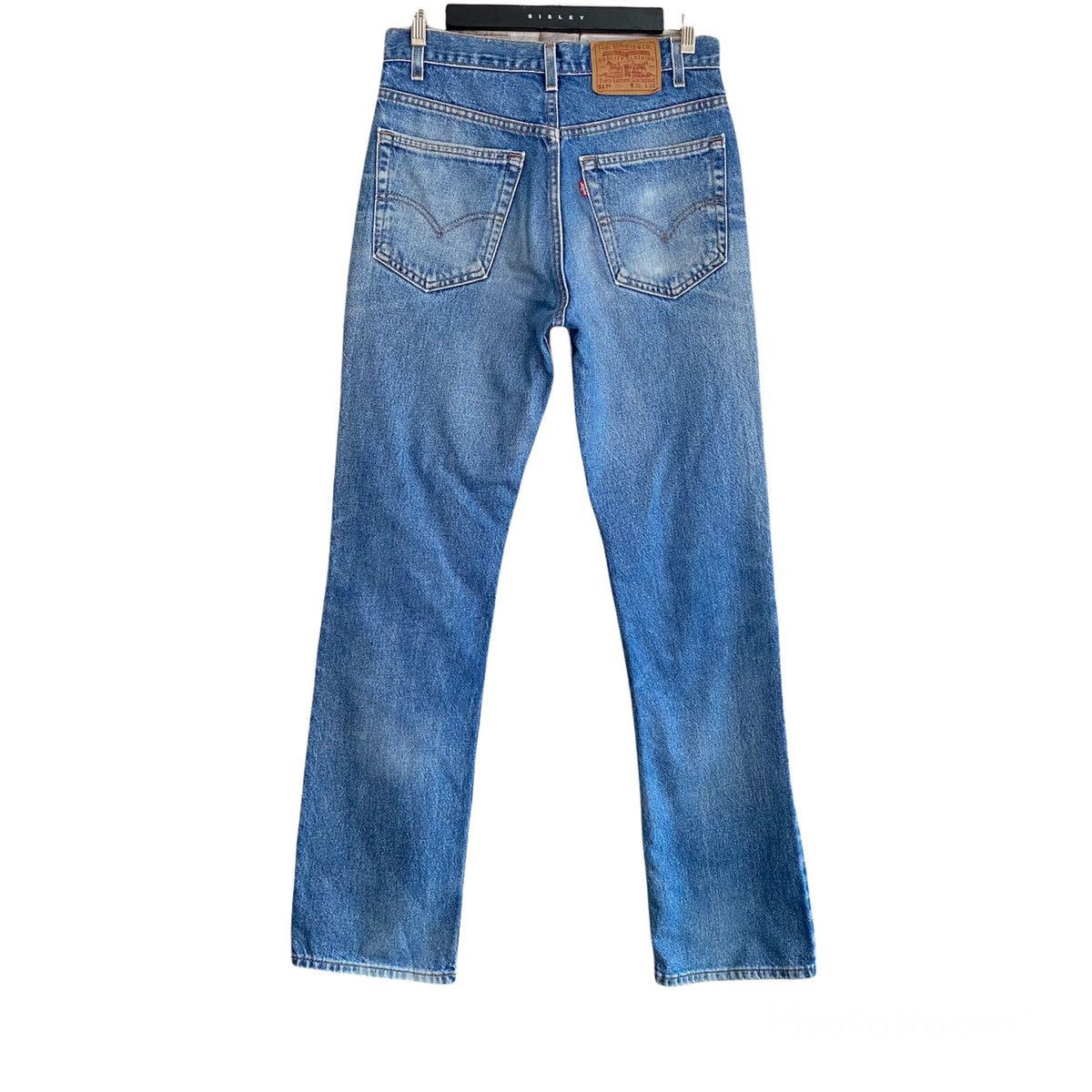 Levi's Vintage 90s Levis 517 Flare Jeans Lightwash Hedi Slimane Size US 32 / EU 48 - 2 Thumbnail