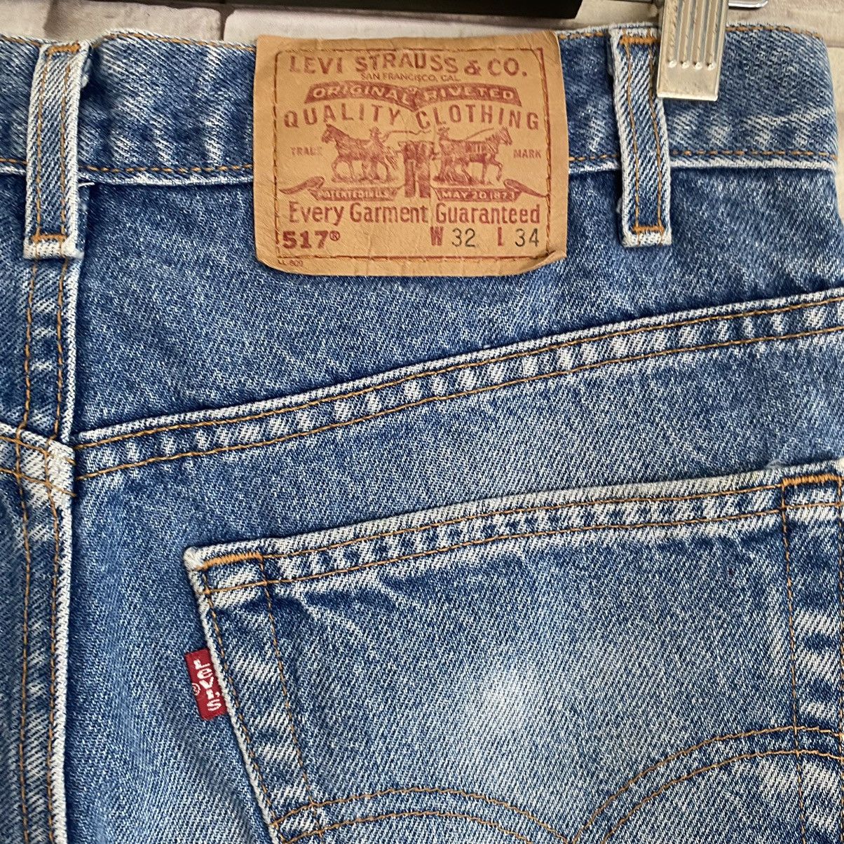 Levi's Vintage 90s Levis 517 Flare Jeans Lightwash Hedi Slimane Size US 32 / EU 48 - 1 Thumbnail
