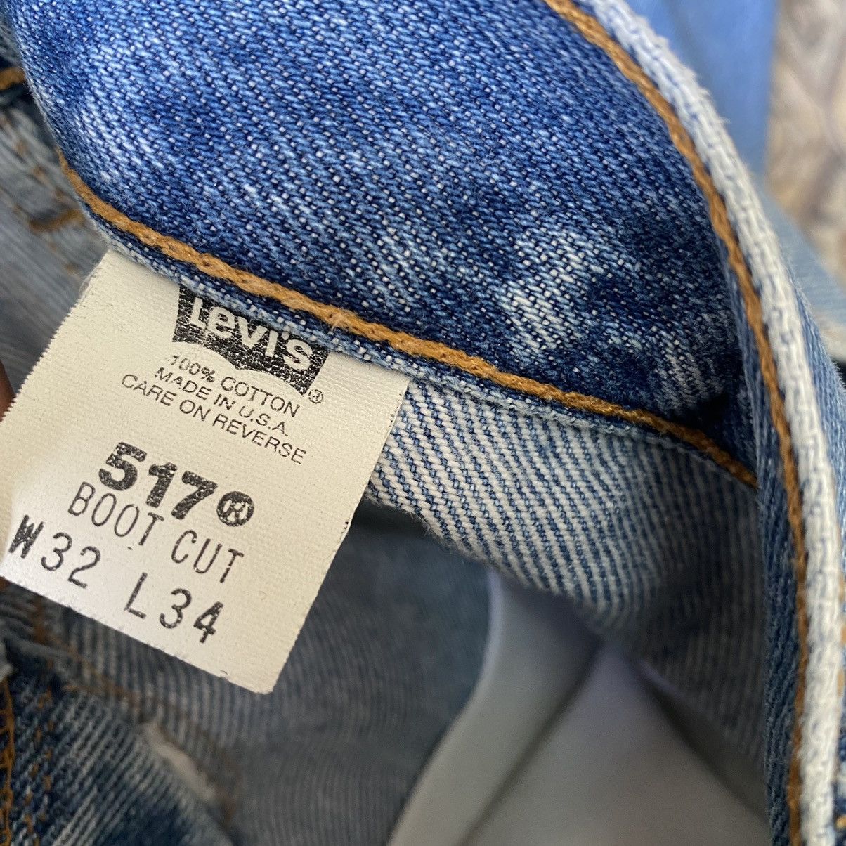Levi's Vintage 90s Levis 517 Flare Jeans Lightwash Hedi Slimane Size US 32 / EU 48 - 13 Thumbnail