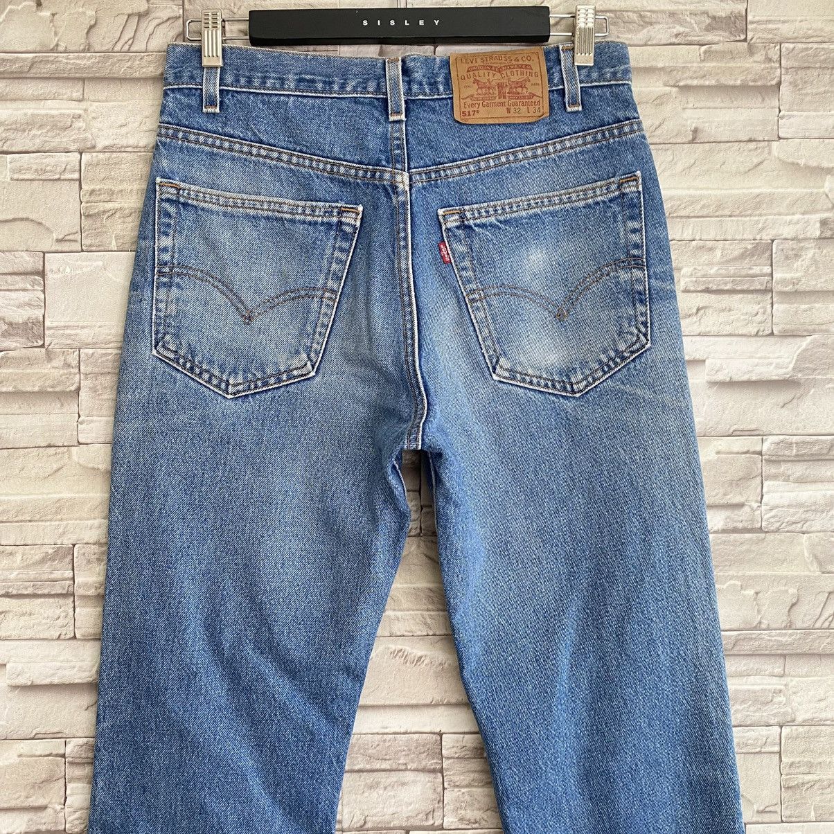 Levi's Vintage 90s Levis 517 Flare Jeans Lightwash Hedi Slimane Size US 32 / EU 48 - 10 Thumbnail
