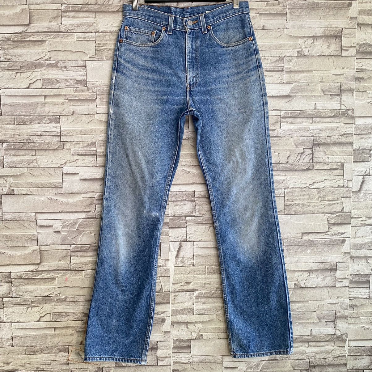 Levi's Vintage 90s Levis 517 Flare Jeans Lightwash Hedi Slimane Size US 32 / EU 48 - 4 Thumbnail