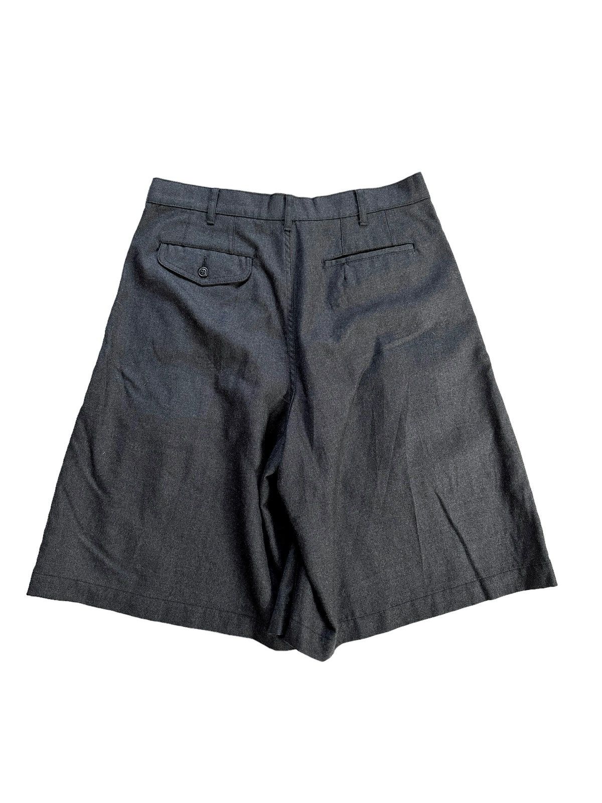 Comme des Garcons × Comme des Garcons Homme × Comme des Garcons Homme Plus SzL 2014 Pleated Baggy Wool Shorts Size US 32 / EU 48 - 3 Thumbnail