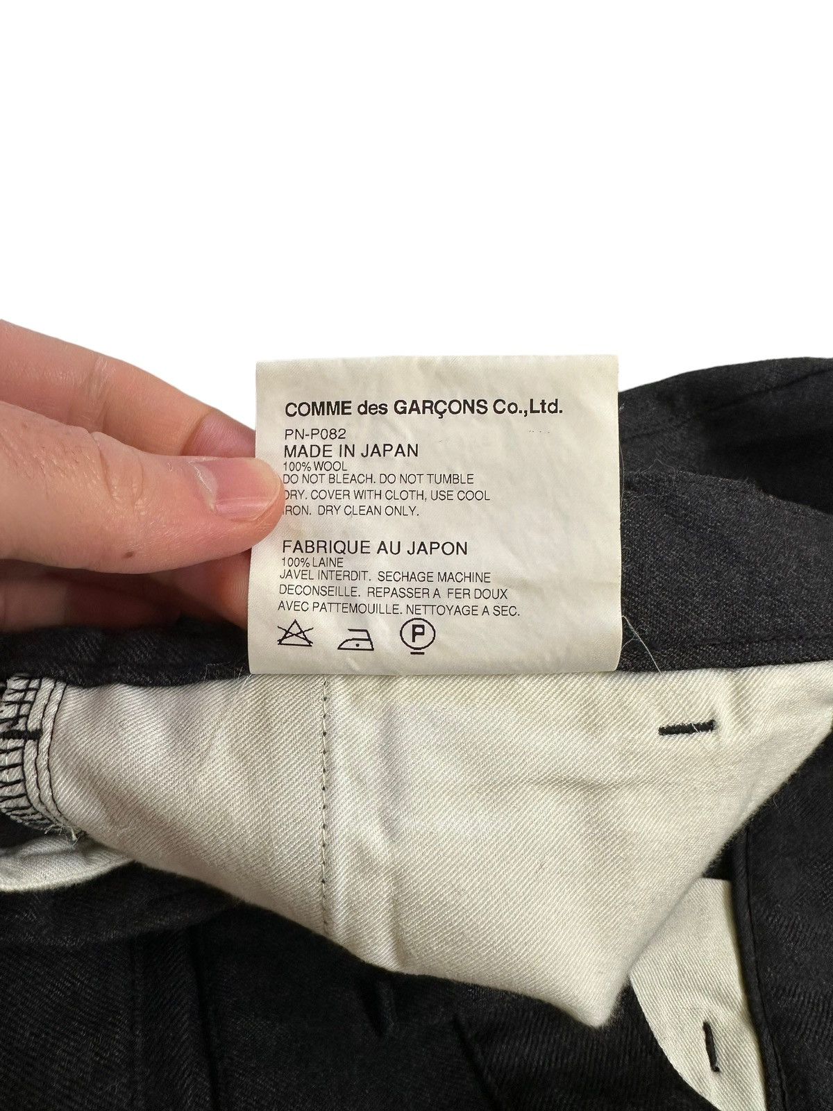 Comme des Garcons × Comme des Garcons Homme × Comme des Garcons Homme Plus SzL 2014 Pleated Baggy Wool Shorts Size US 32 / EU 48 - 7 Thumbnail