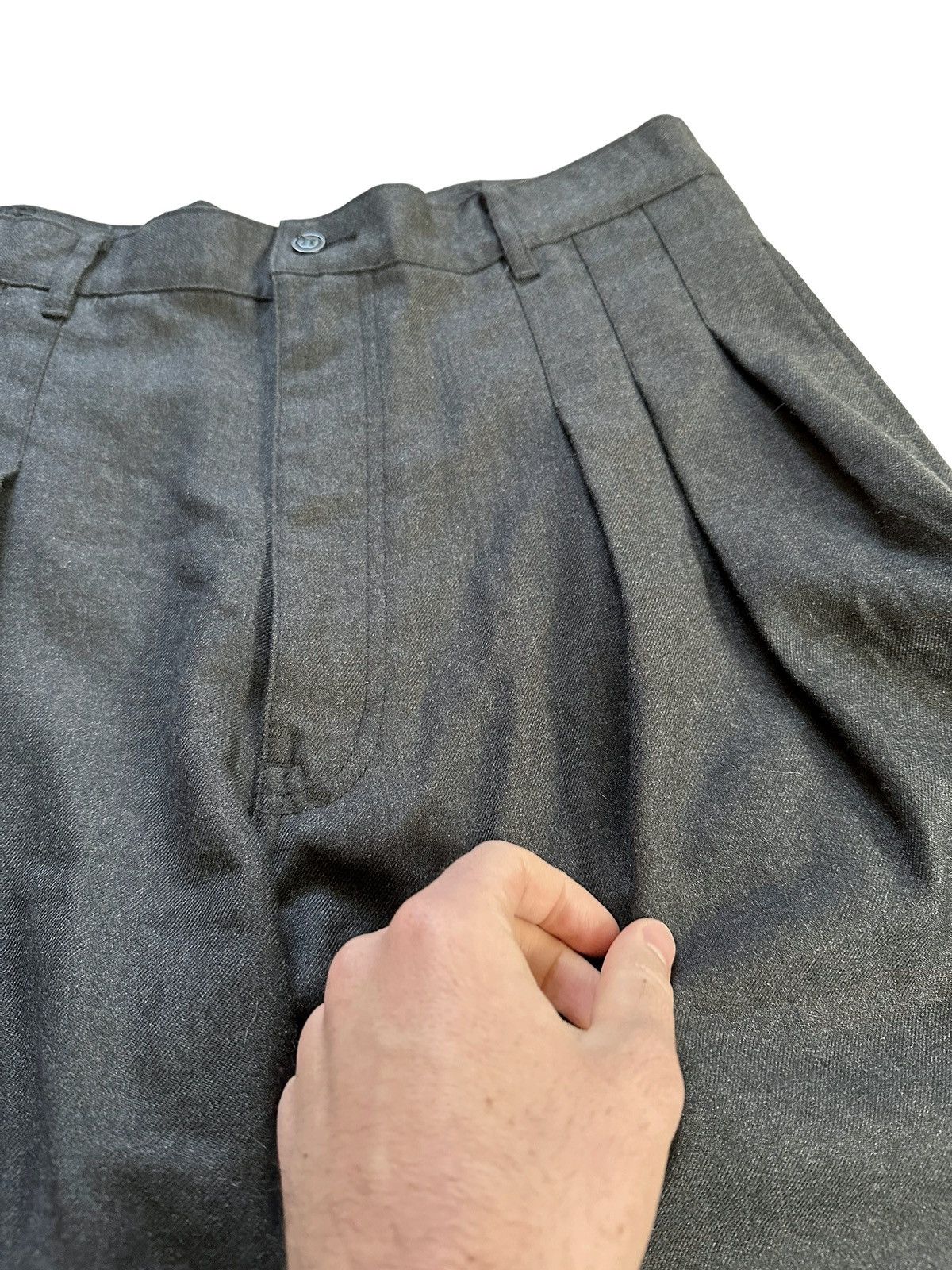 Comme des Garcons × Comme des Garcons Homme × Comme des Garcons Homme Plus SzL 2014 Pleated Baggy Wool Shorts Size US 32 / EU 48 - 9 Thumbnail