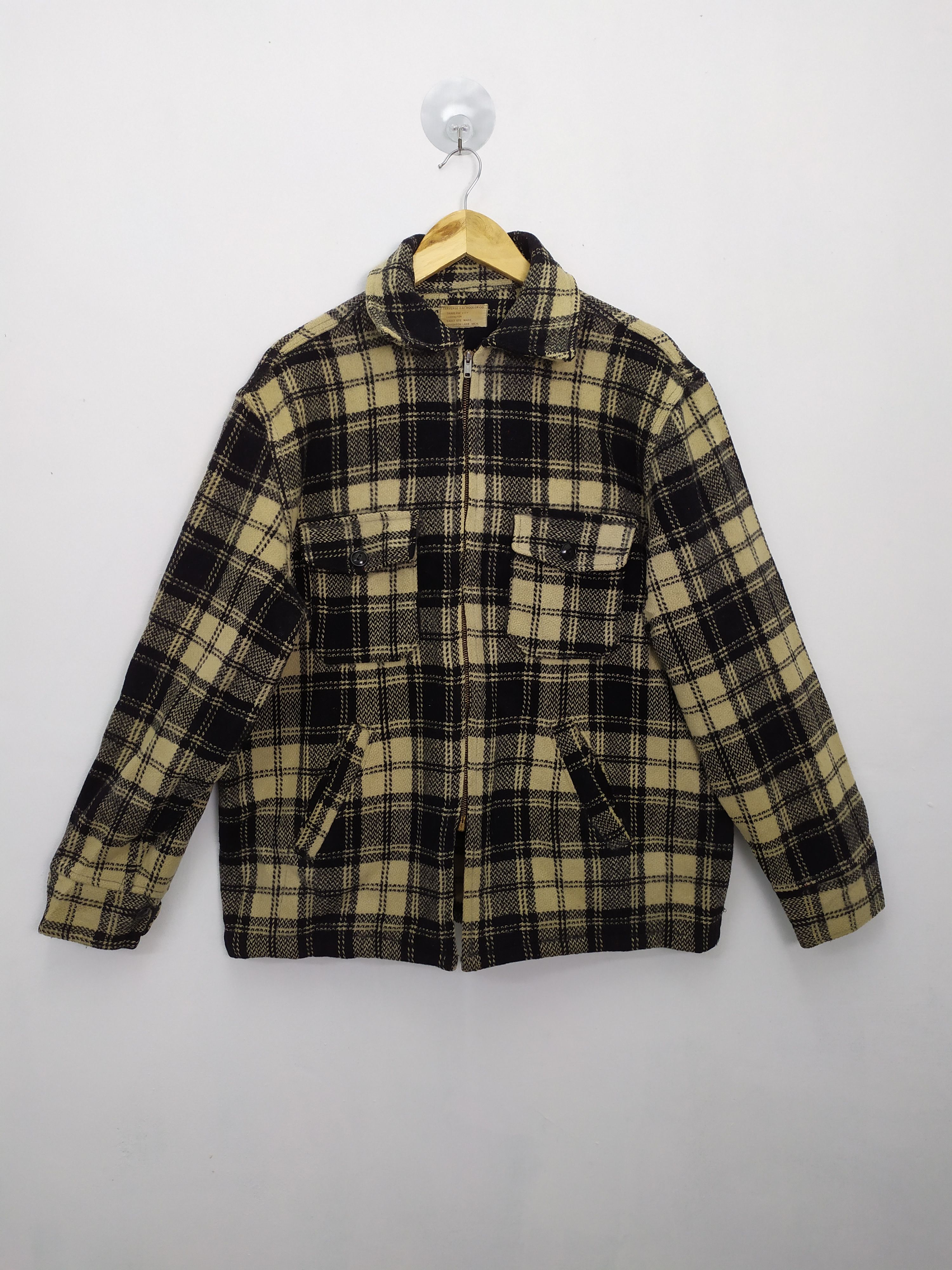 Vintage VINTAGE TRAVERSE WOOLEN CO. TARTAN PLAID WOOL JACKET Size US L / EU 52-54 / 3 - 1 Thumbnail