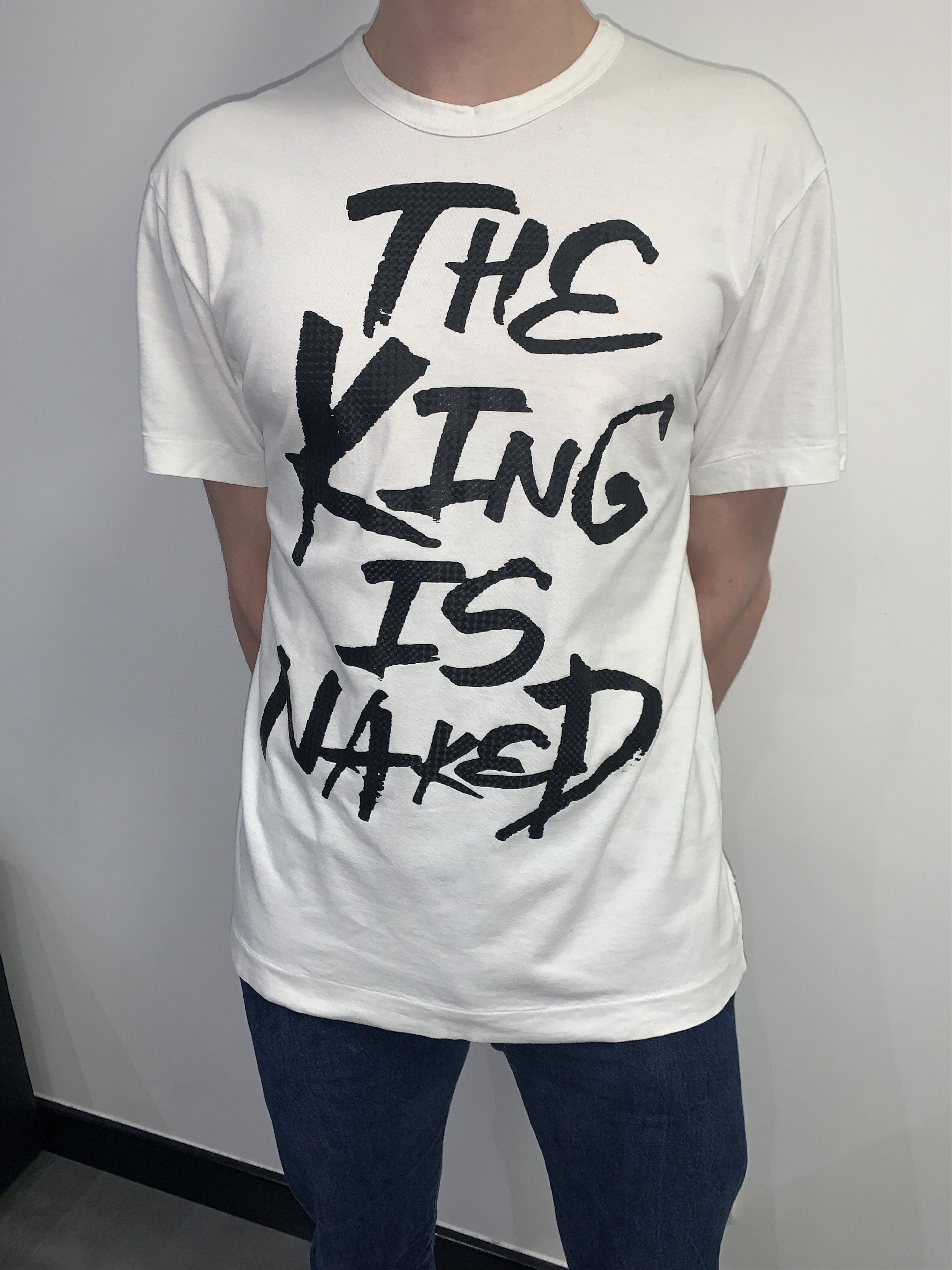 Comme des Garcons Comme Des Garcons Homme Plus "King Is Naked" White T-Shirt Size US M / EU 48-50 / 2 - 1 Thumbnail